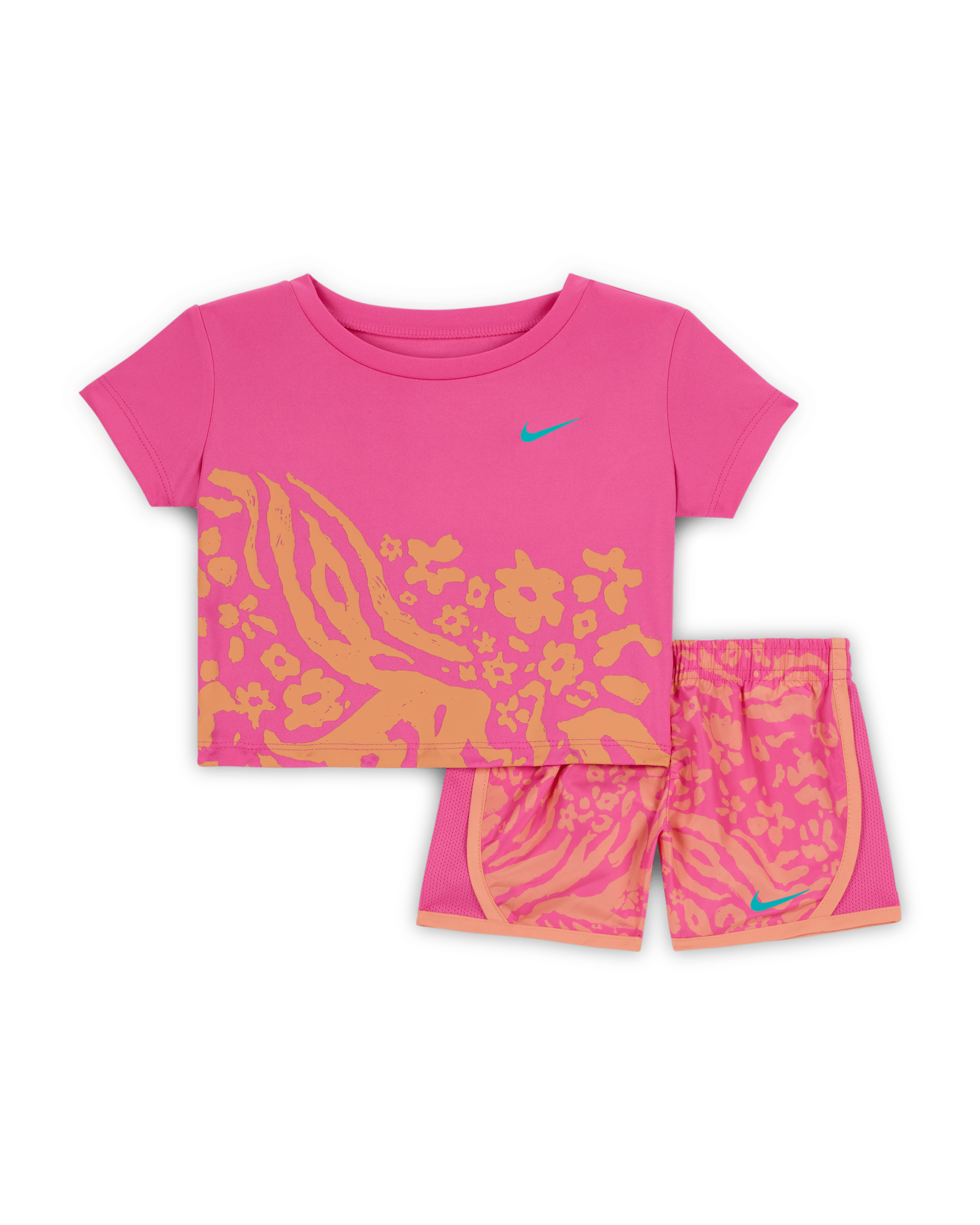 Nike Dri-FIT Baby (12-24M) Wild Flower 2-Piece Tempo Set - Playful Pink