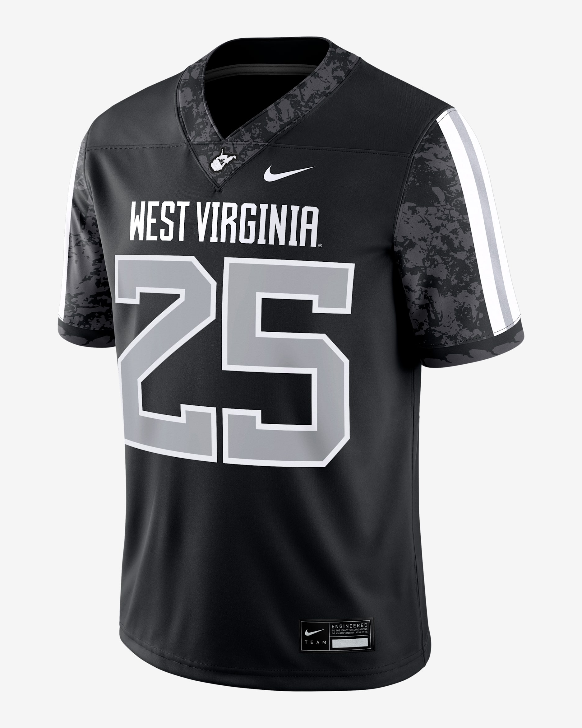Jersey universitario Nike Dri-FIT Game para hombre West Virginia - Negro