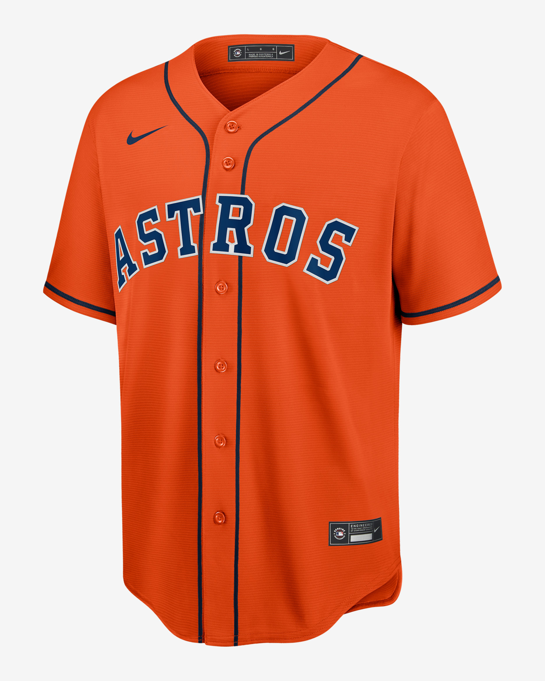 Jersey de béisbol Replica para hombre MLB Houston Astros (Yordan Alvarez) - Naranja