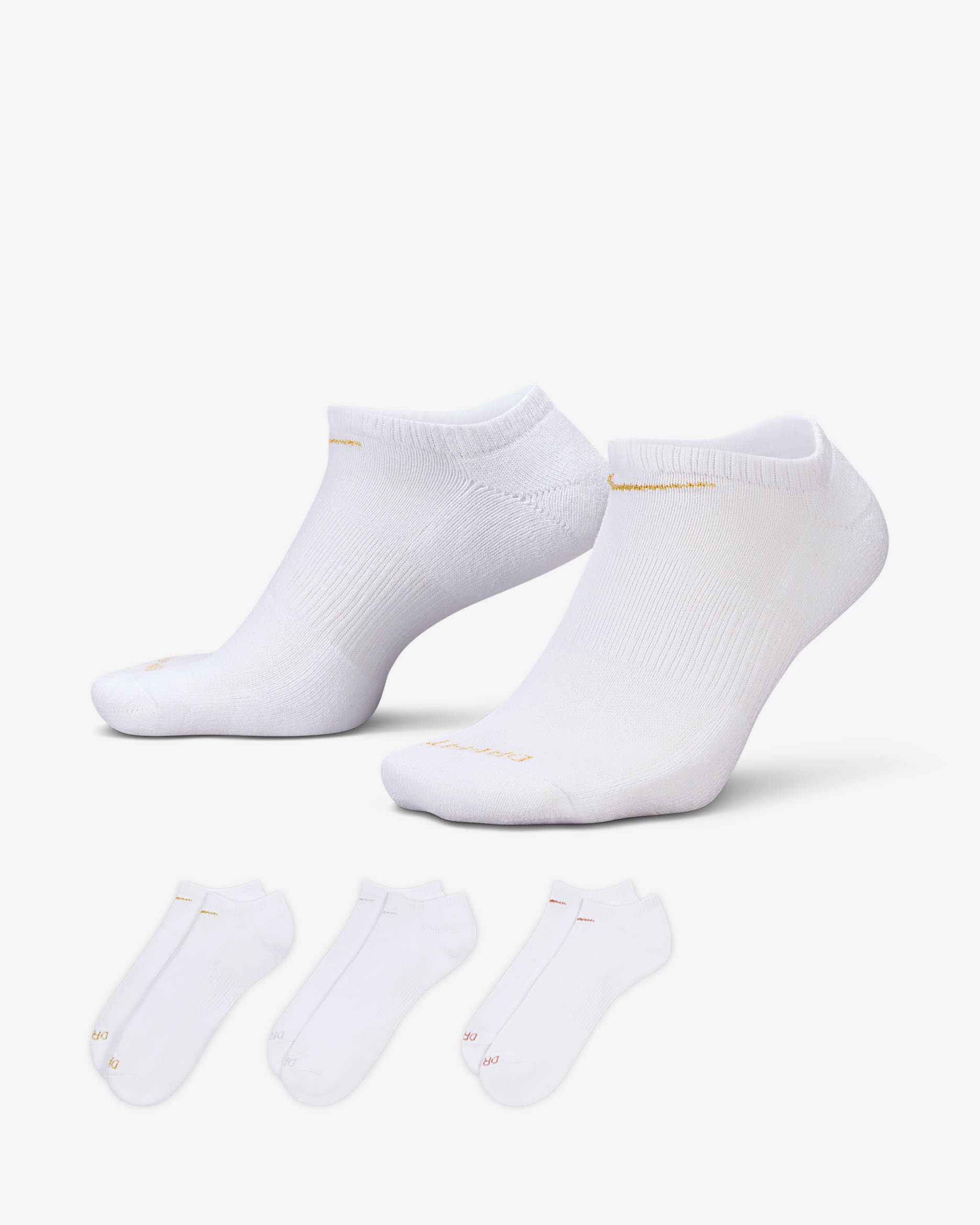 Nike Everyday Plus Cushion Training No-Show Socks (3 Pairs) - Multi-Color