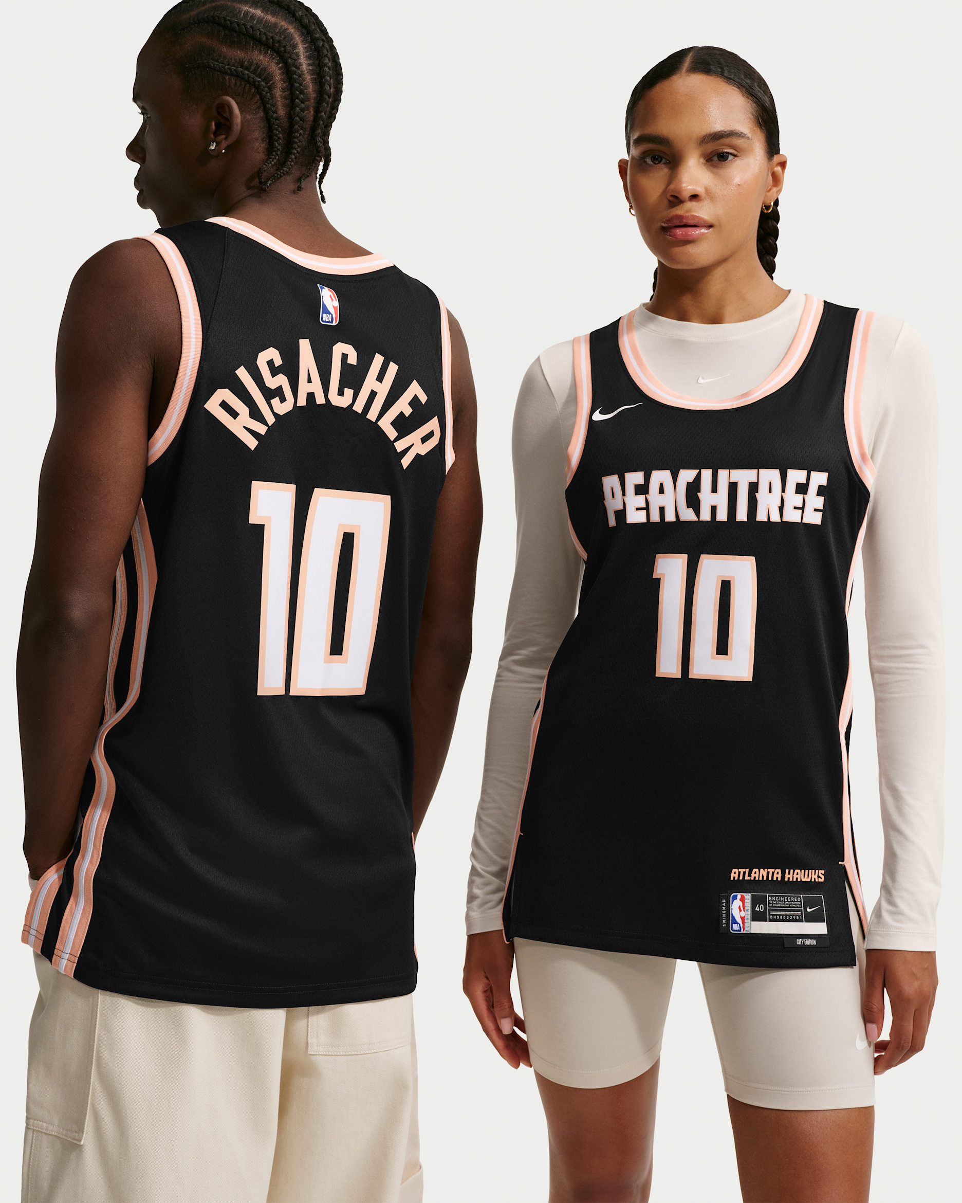 Zaccharie Risacher Atlanta Hawks City Edition Men's Nike NBA Swingman Jersey - Black