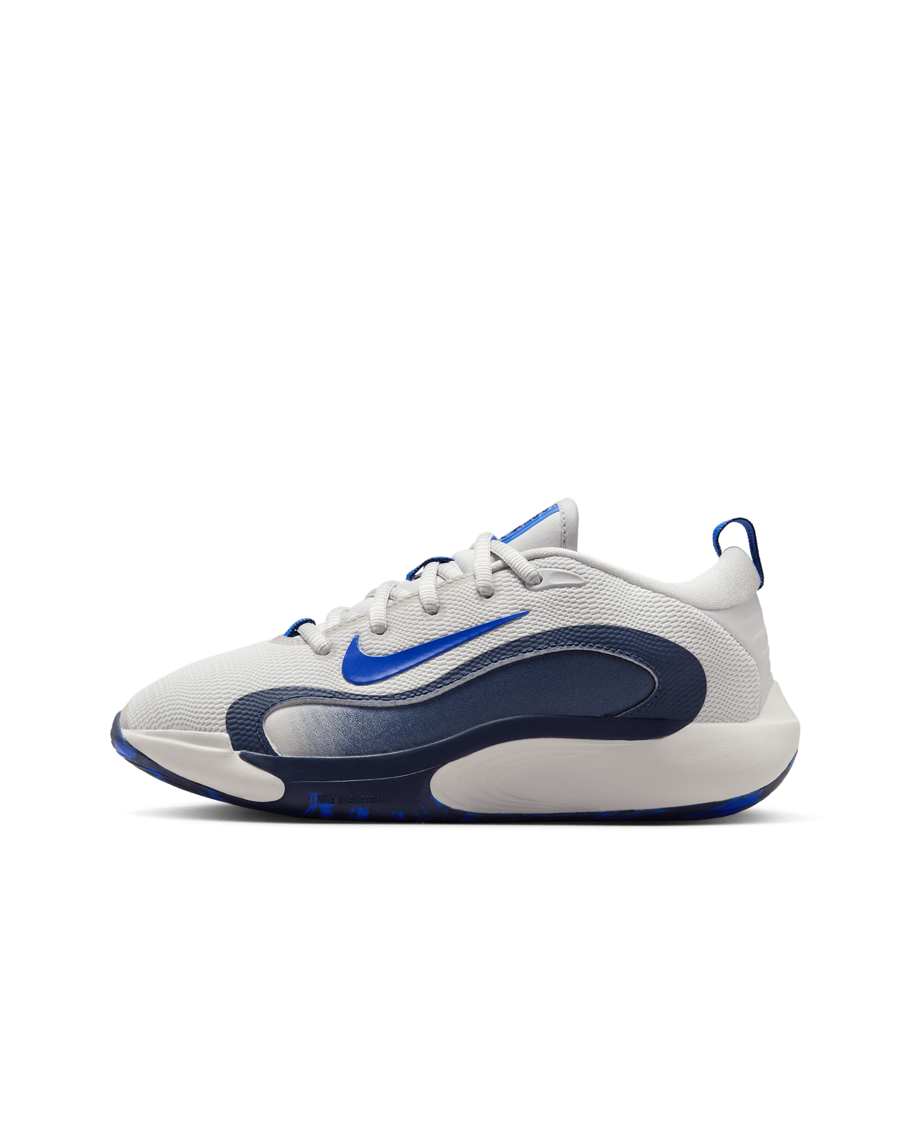 Nike IsoFly Big Kids' Basketball Shoes - Vast Grey/Midnight Navy/Hyper Royal