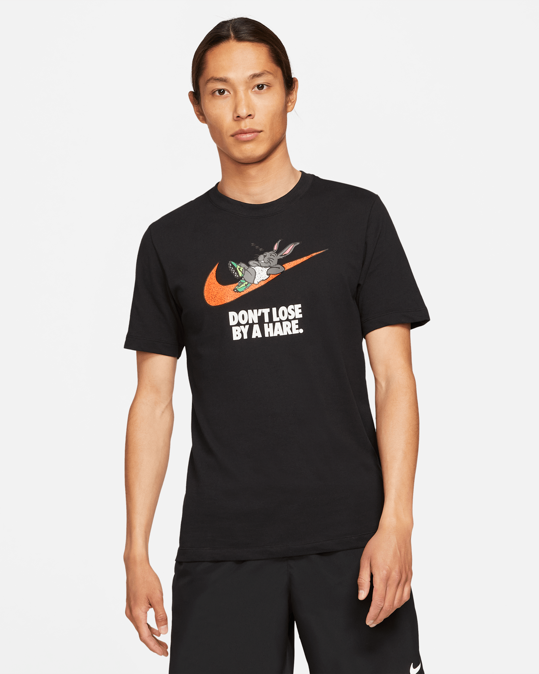 Nike Dri-FIT 'Hare' Men's Running T-Shirt - Black