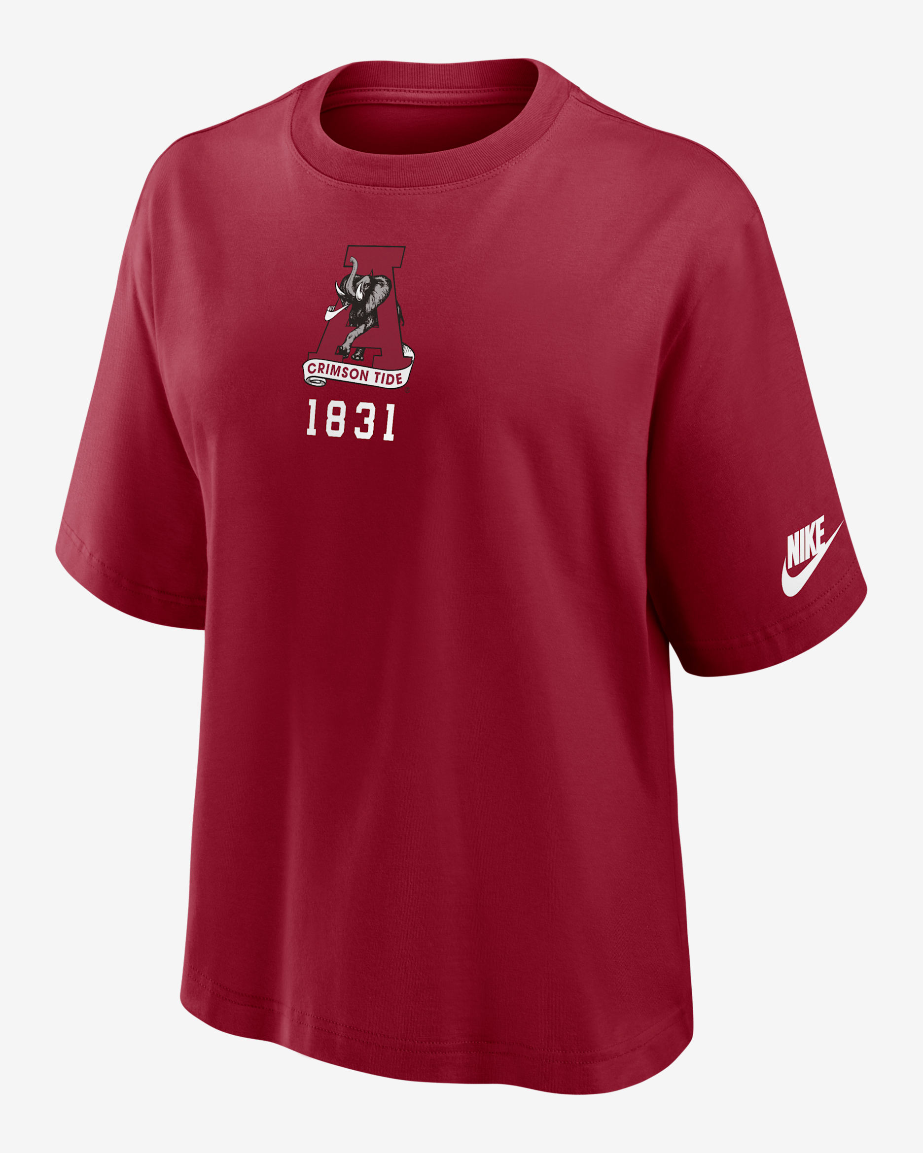 Alabama Crimson Tide Legacy Established Boxy Women's Nike College T-Shirt - Team Crimson
