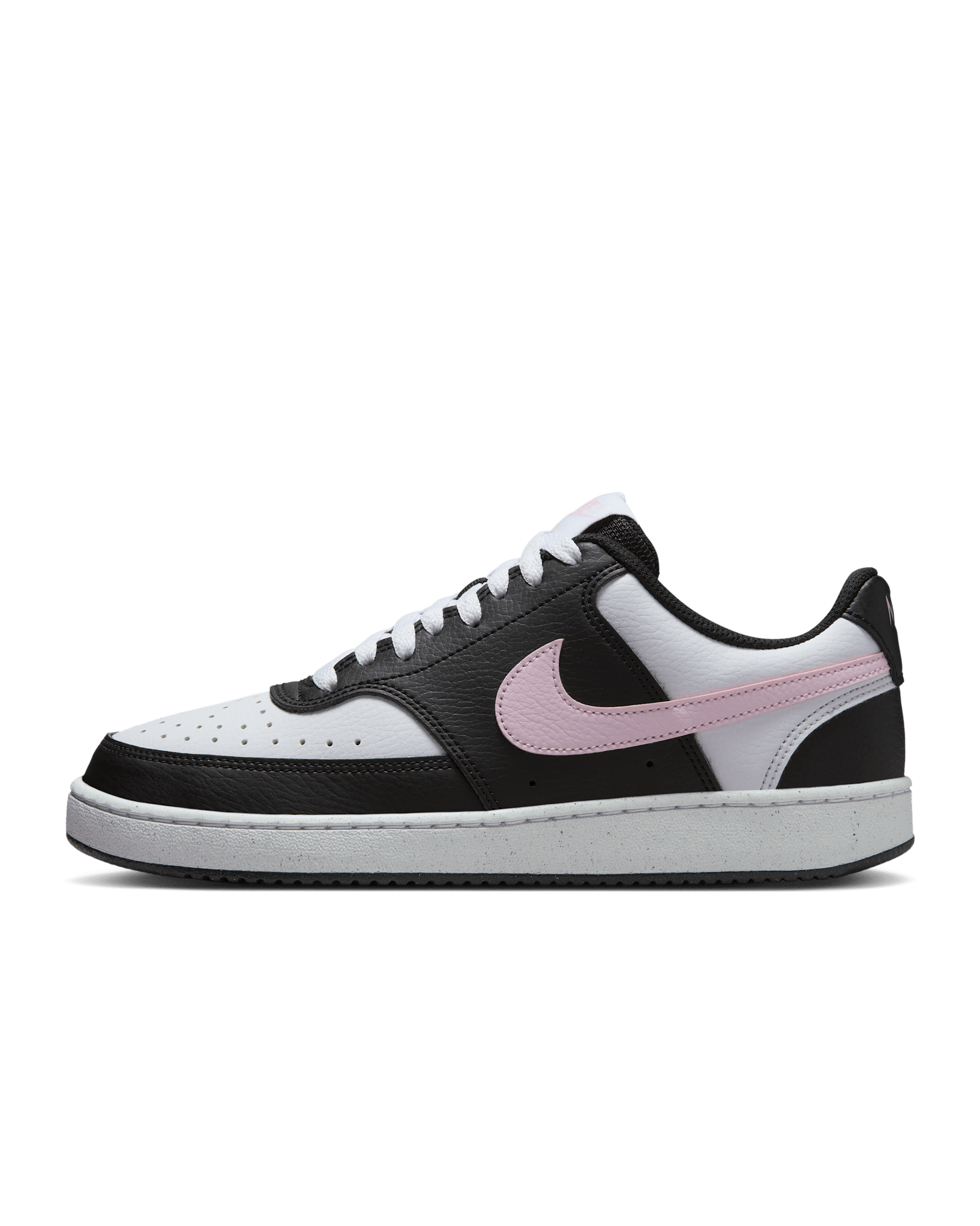 Nike Court Vision Low Next Nature Women's Shoes - Black/White/Pink Foam