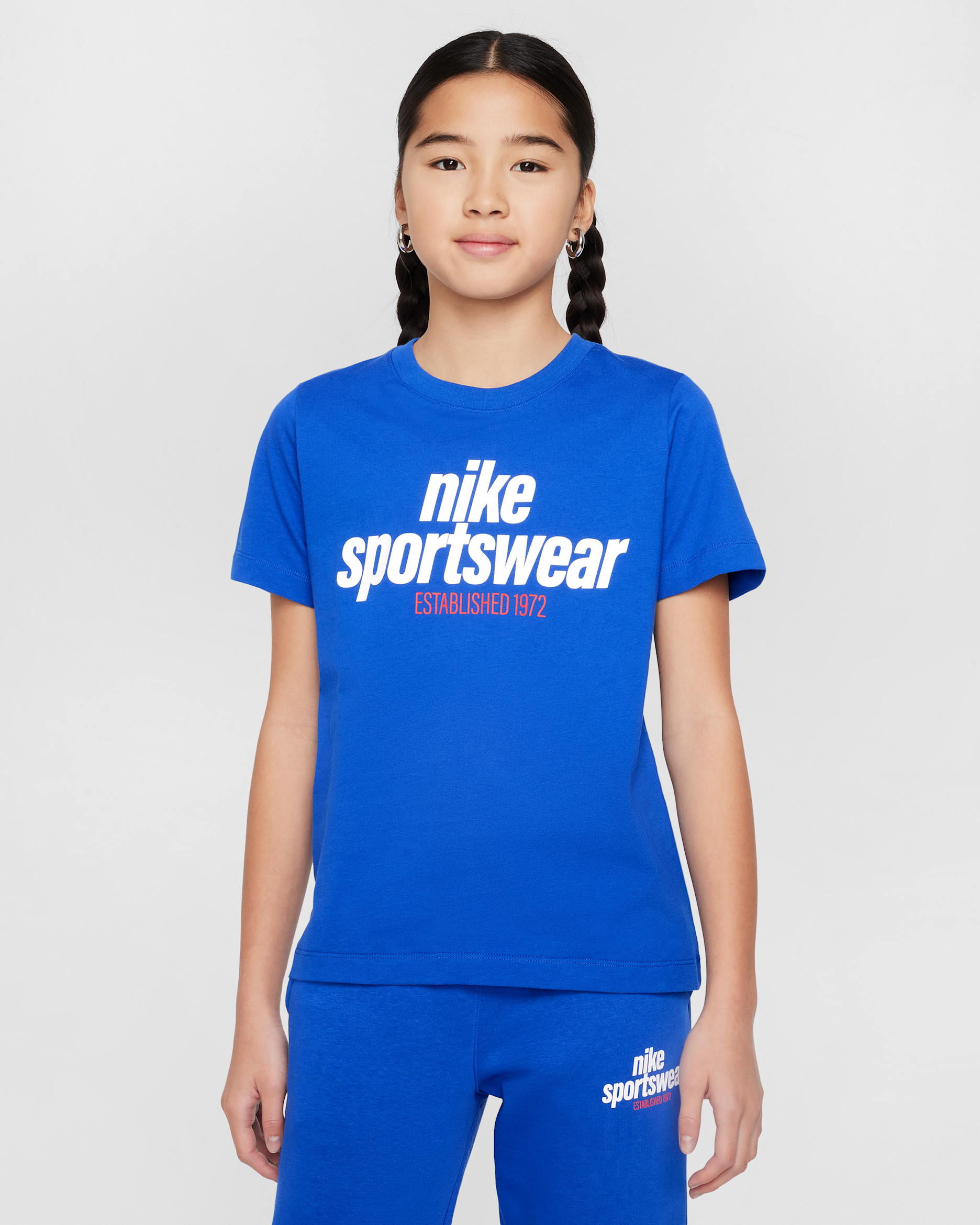 Nike Sportswear Playera para niños talla grande - Royal juego
