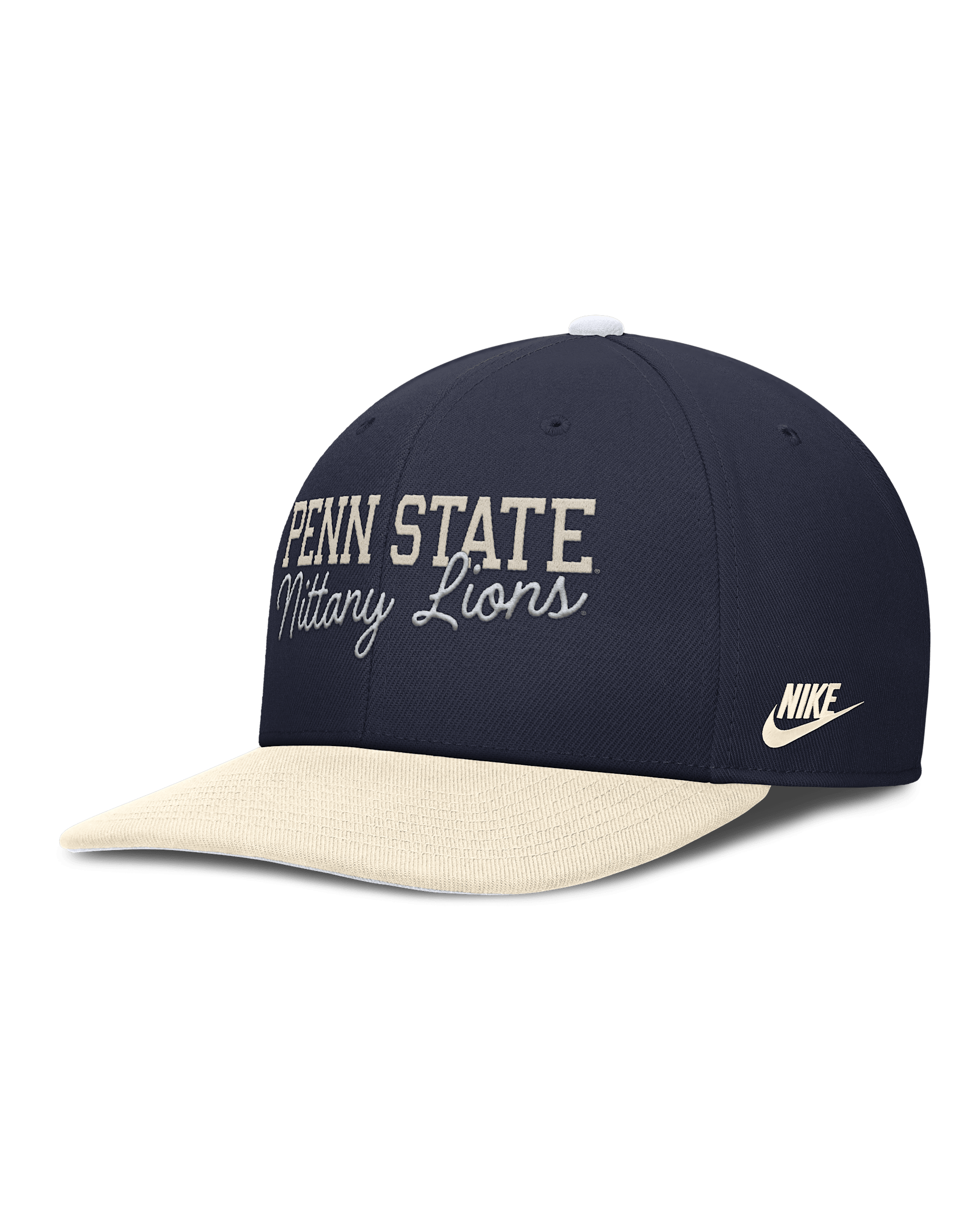 Penn State Legacy Script Men's Nike Dri-FIT College Adjustable Hat - White