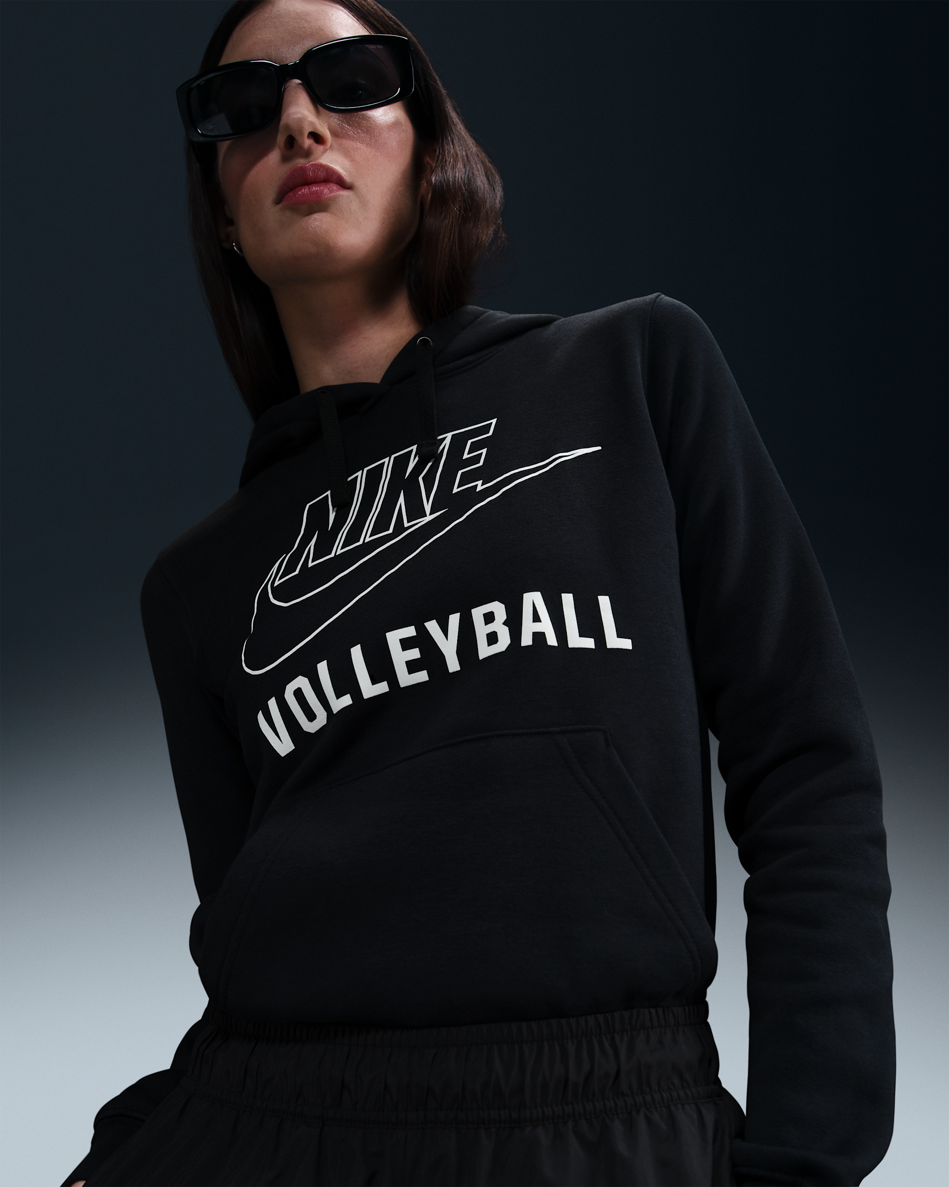 Nike Women's Volleyball Pullover Hoodie - Black