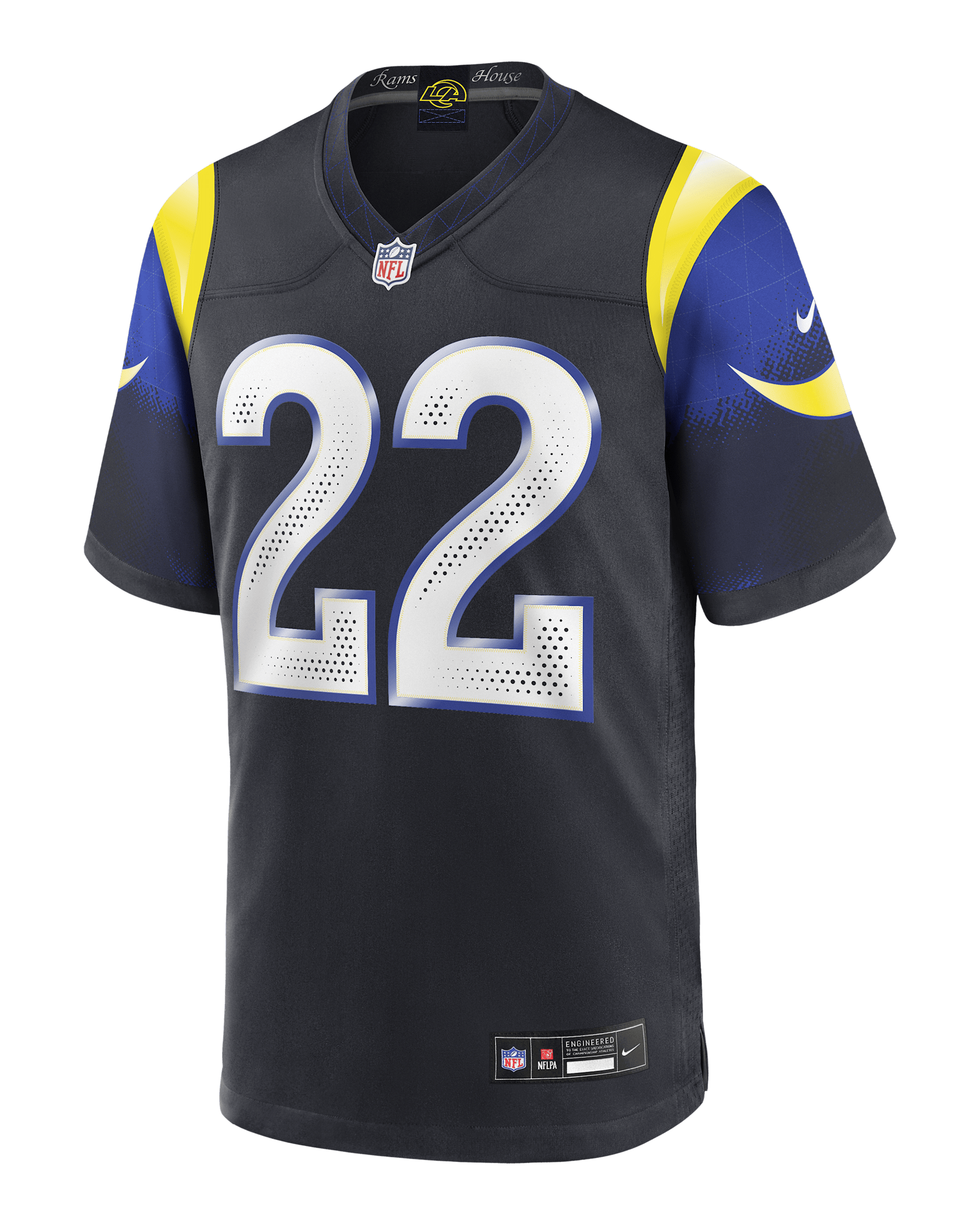 Blake Corum Los Angeles Rams Rivalries Collection Men’s Nike NFL Game Jersey - Navy