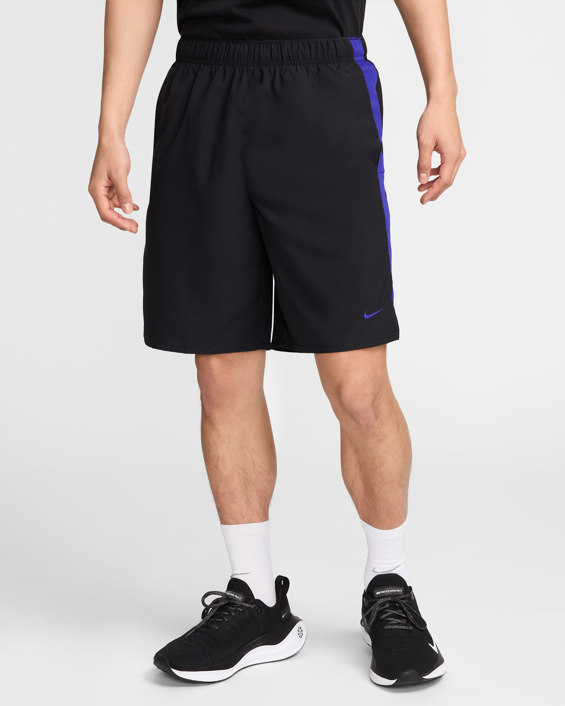 Nike Challenger Men's Dri-FIT 23cm (approx.) Unlined Running Shorts - Black/Concord/Concord