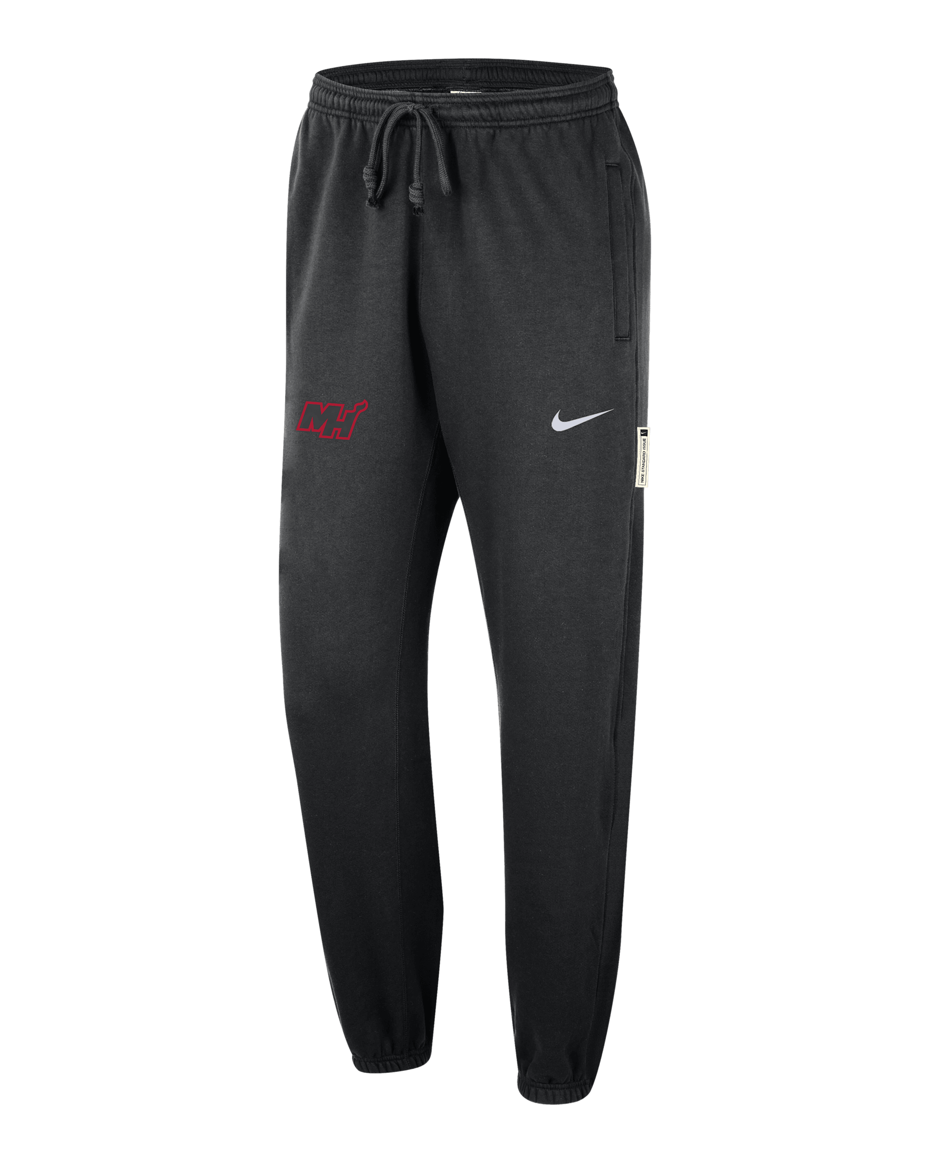 Miami Heat Standard Issue City Edition Men's Nike Dri-FIT NBA Pants - Black/White