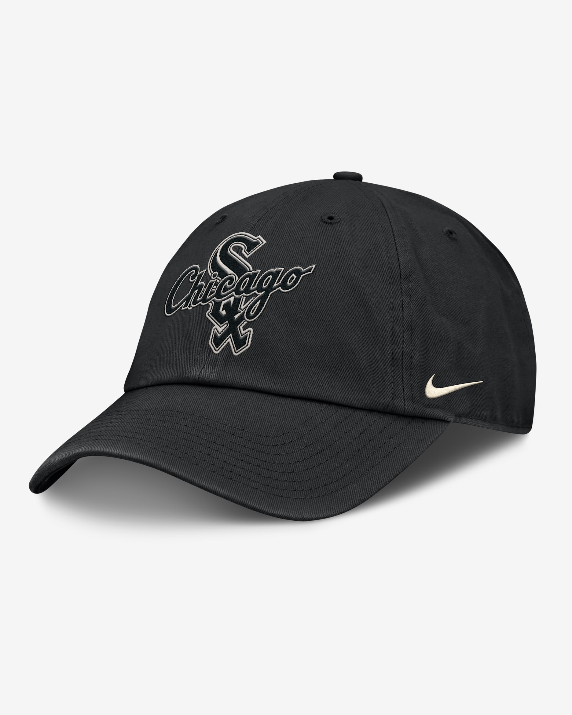 Gorra Nike de la MLB ajustable para hombre Chicago White Sox Statement Club - Negro
