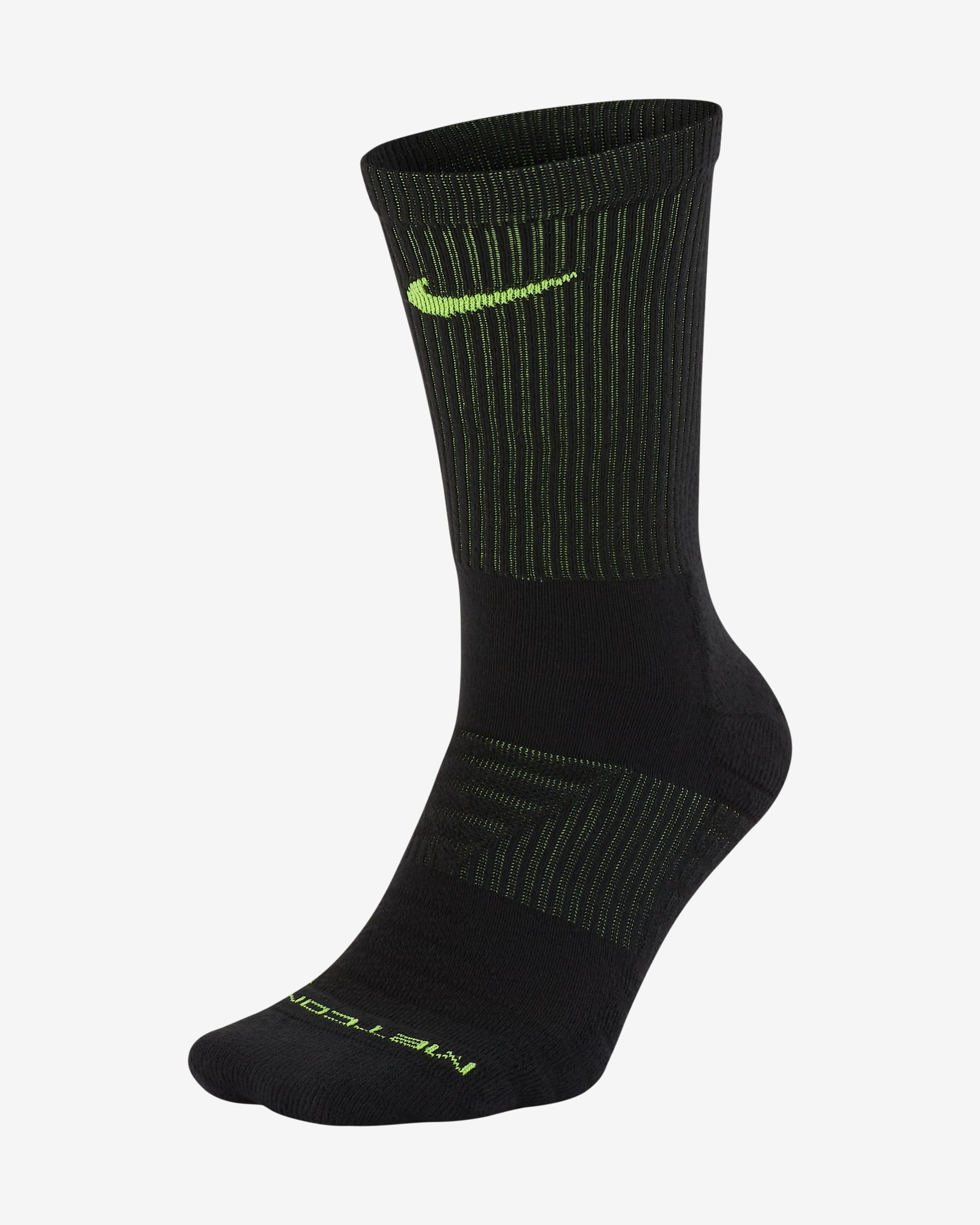Calze da training Nike Everyday Cushioned Metcon di media lunghezza - Nero/Volt