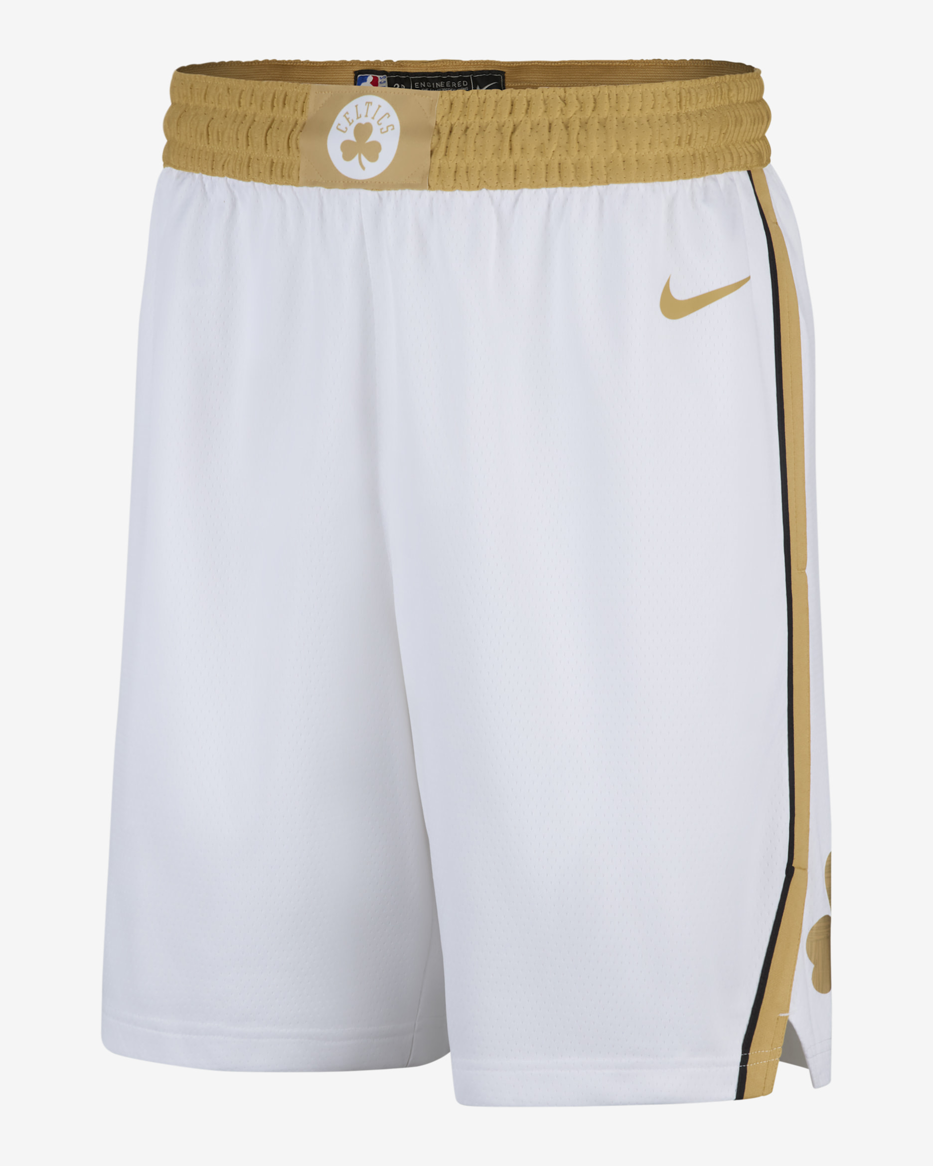 Shorts Boston Celtics City Edition Swingman Nike Dri-FIT NBA - Uomo - Bianco/Club Gold