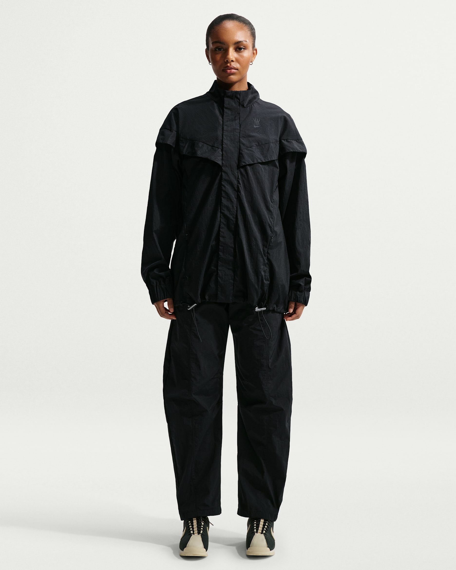 Serena Williams Design Crew Women's Loose Mid-Rise Pants - Black/Black/Black