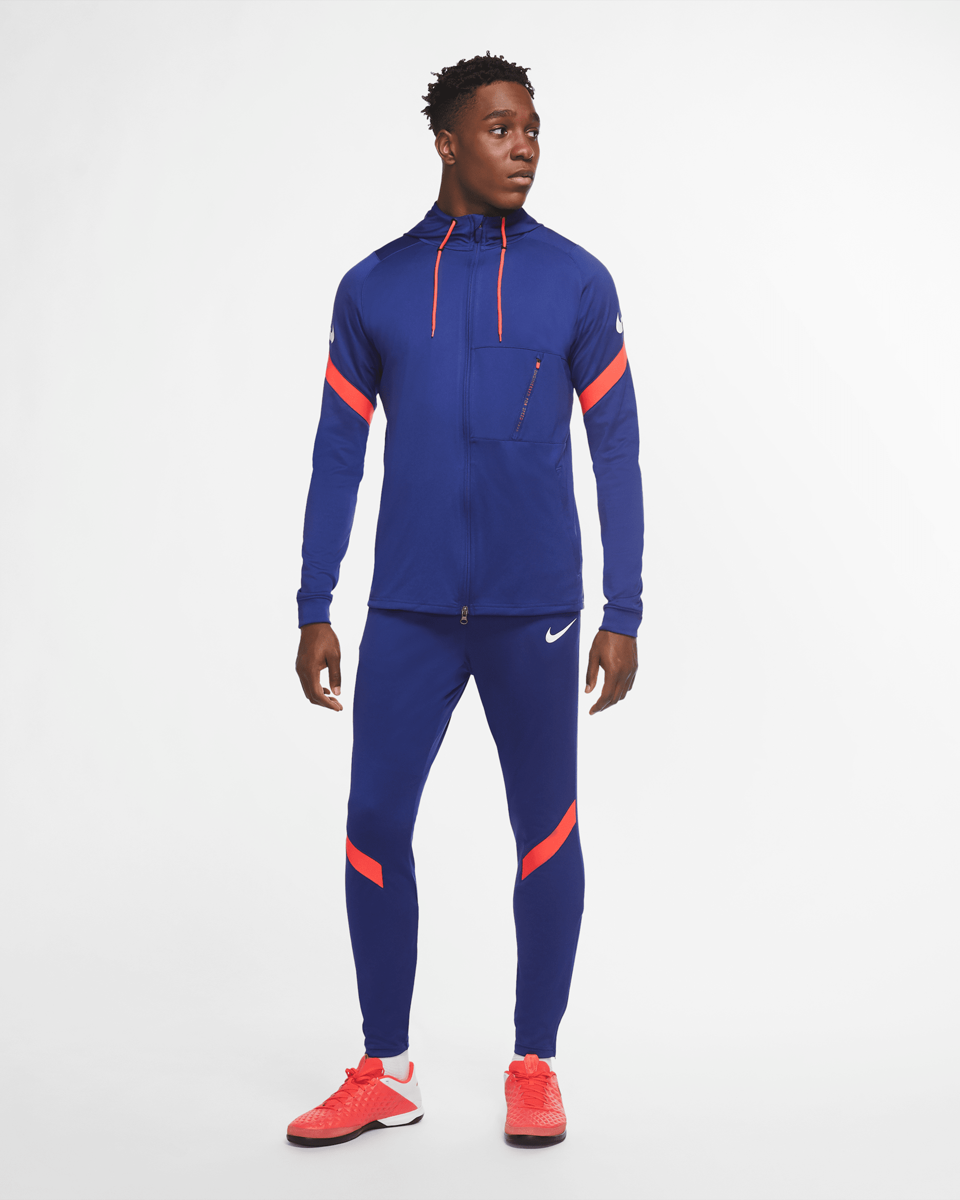 Nike Dri-FIT Strike Men's Knit Football Tracksuit - Deep Royal Blue/Deep Royal Blue/Bright Crimson/White