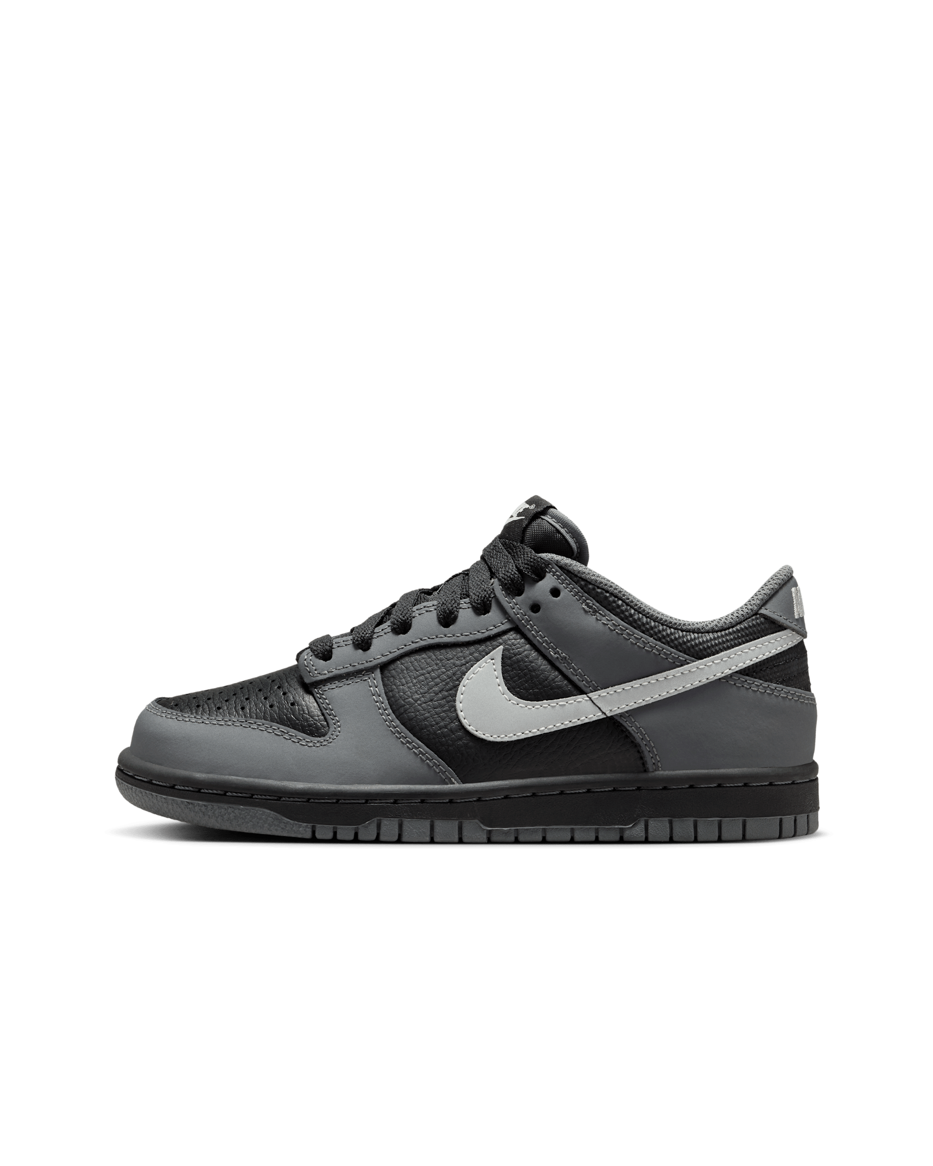 Nike Dunk Low Older Kids' (Boys') Shoes - Black/Anthracite/Photon Dust/Reflect Silver