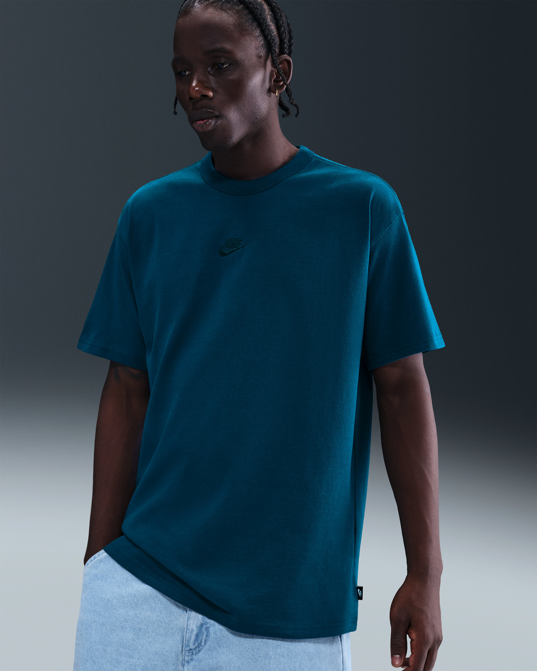 Ανδρικό T-Shirt Nike Sportswear Premium Essentials - Blue Force