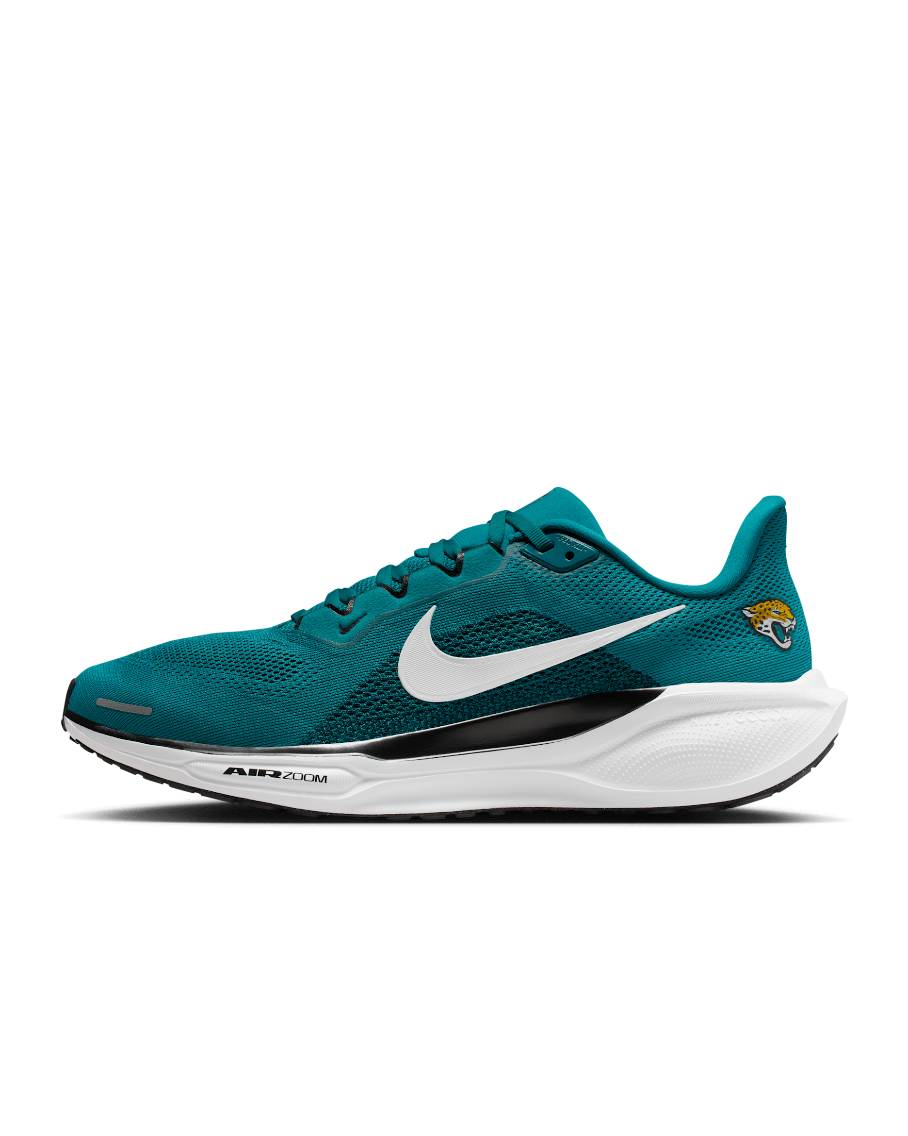 Tenis de correr en pavimento Nike de la NFL para hombre Jacksonville Jaguars Pegasus 41 - Viento/Negro/Blanco