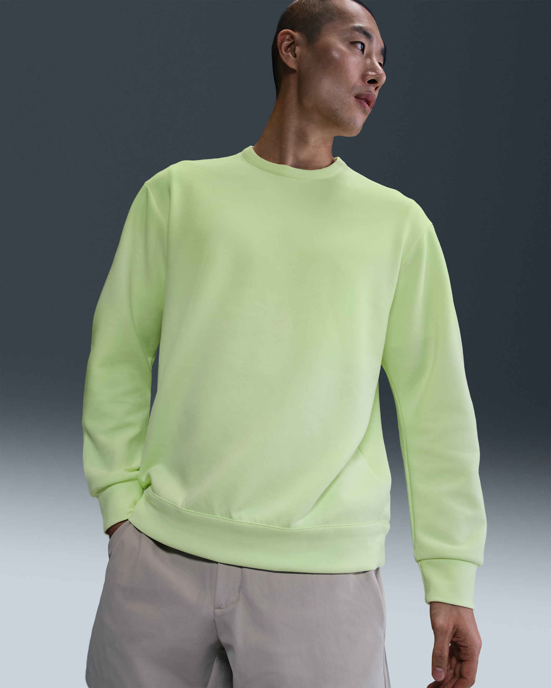 Nike 24.7 ImpossiblySoft Dri-FIT Rundhalsshirt (Herren) - Barely Volt/Volt Ice
