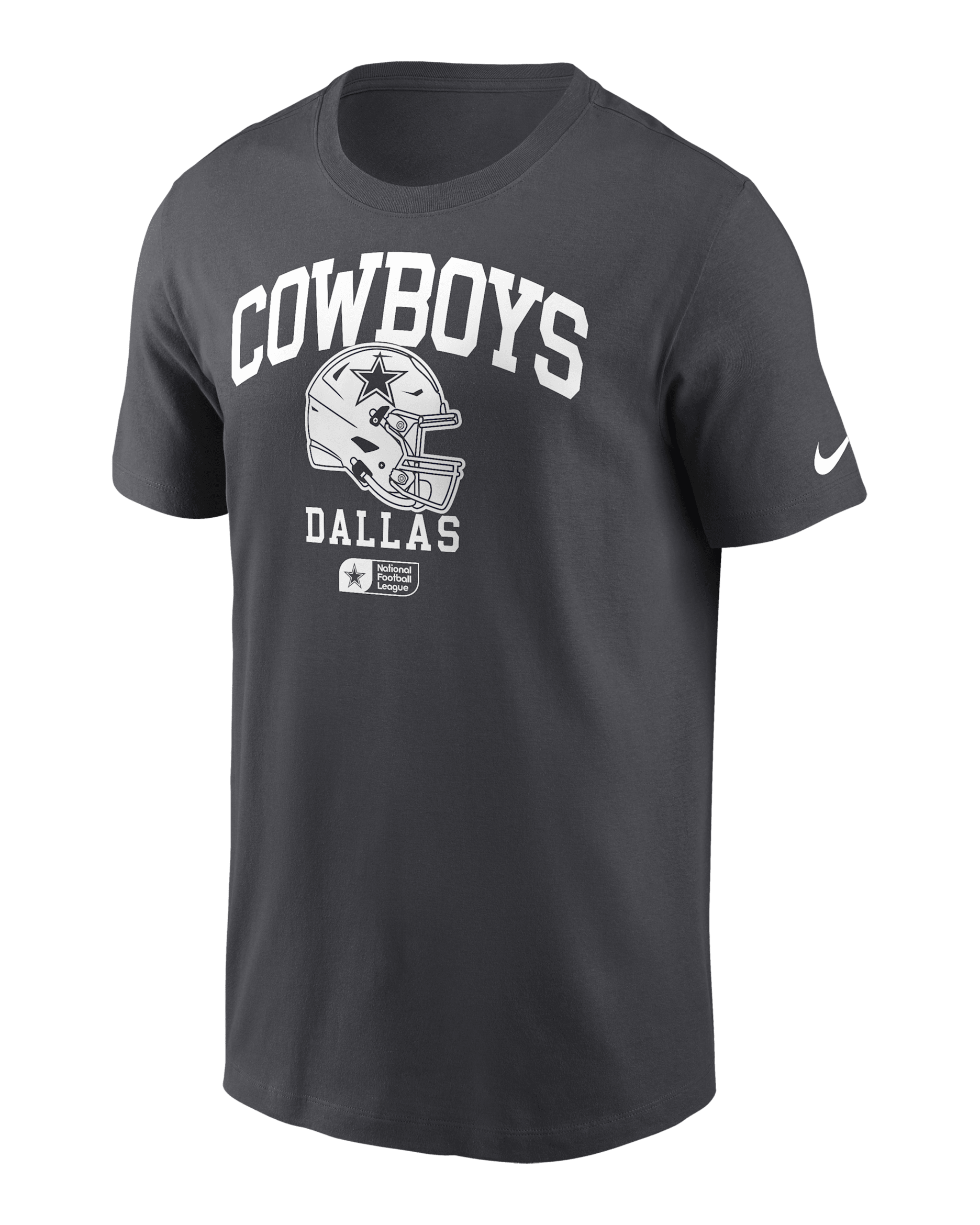 Dallas Cowboys Helmet Essential Men's Nike NFL T-Shirt - Charcoal