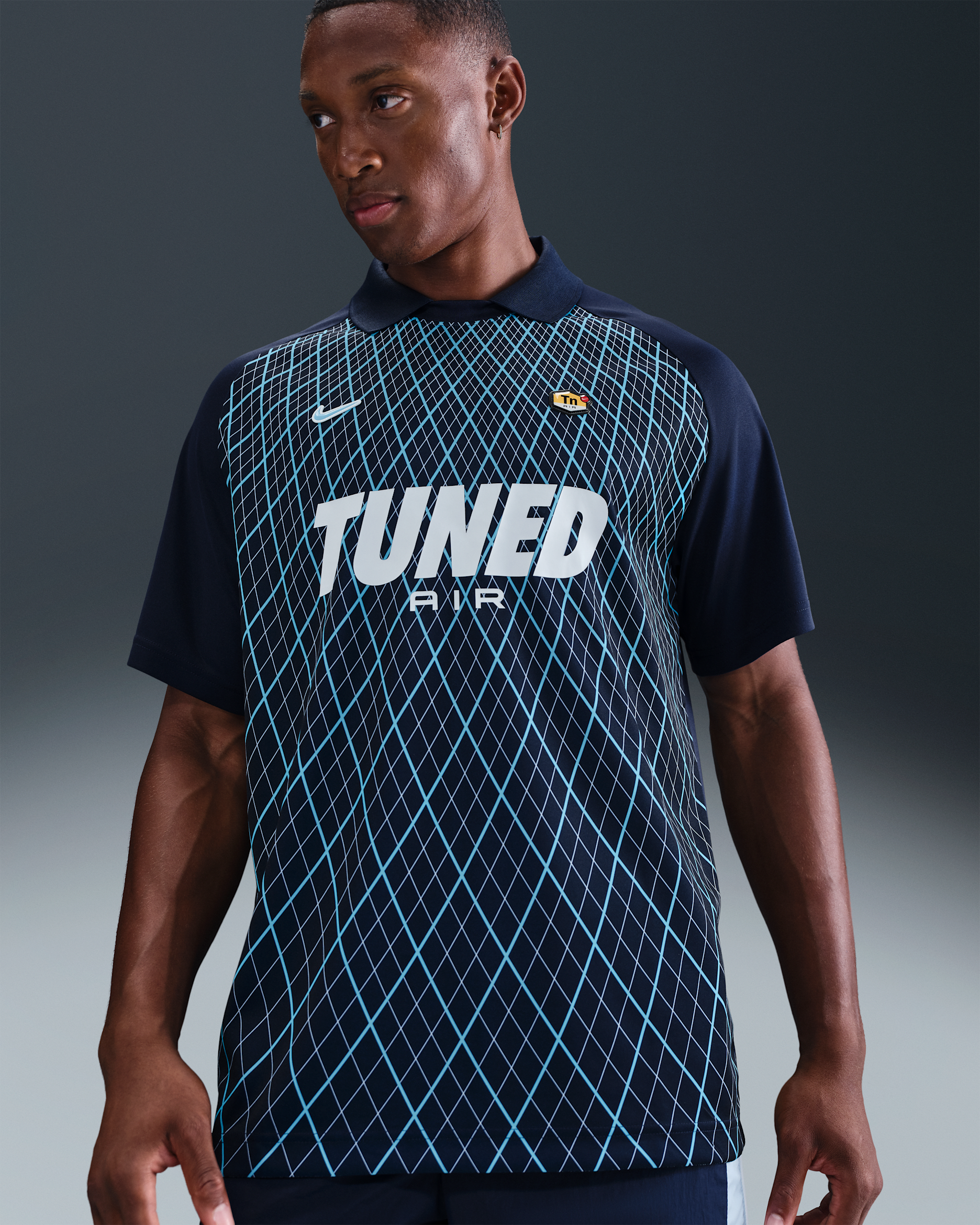 Maillot de foot Nike Sportswear pour homme - Obsidian/Blue Chill