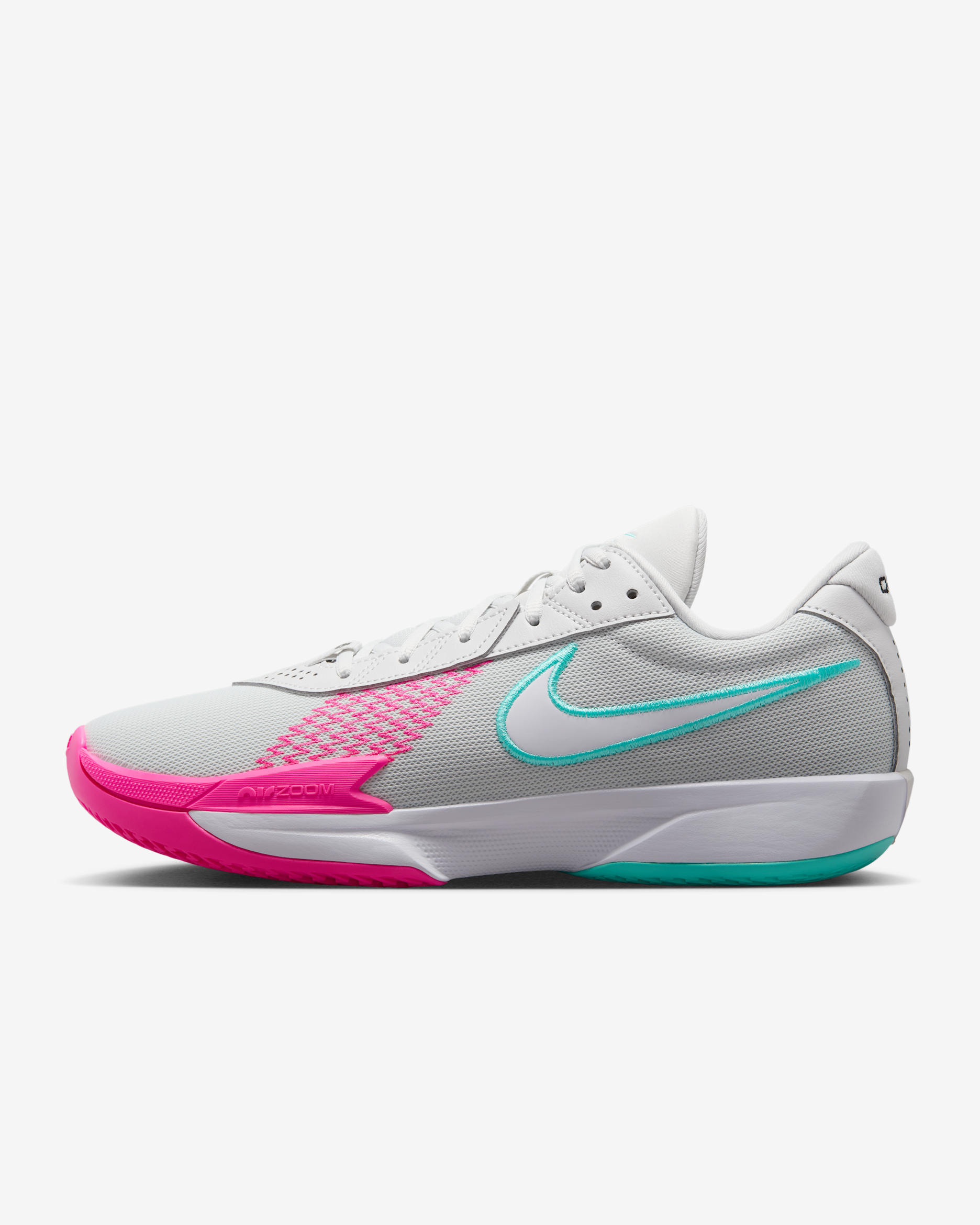 Nike G.T. Cut Academy EP Basketball Shoes - Photon Dust/Pink Blast/Dynamic Turquoise/White