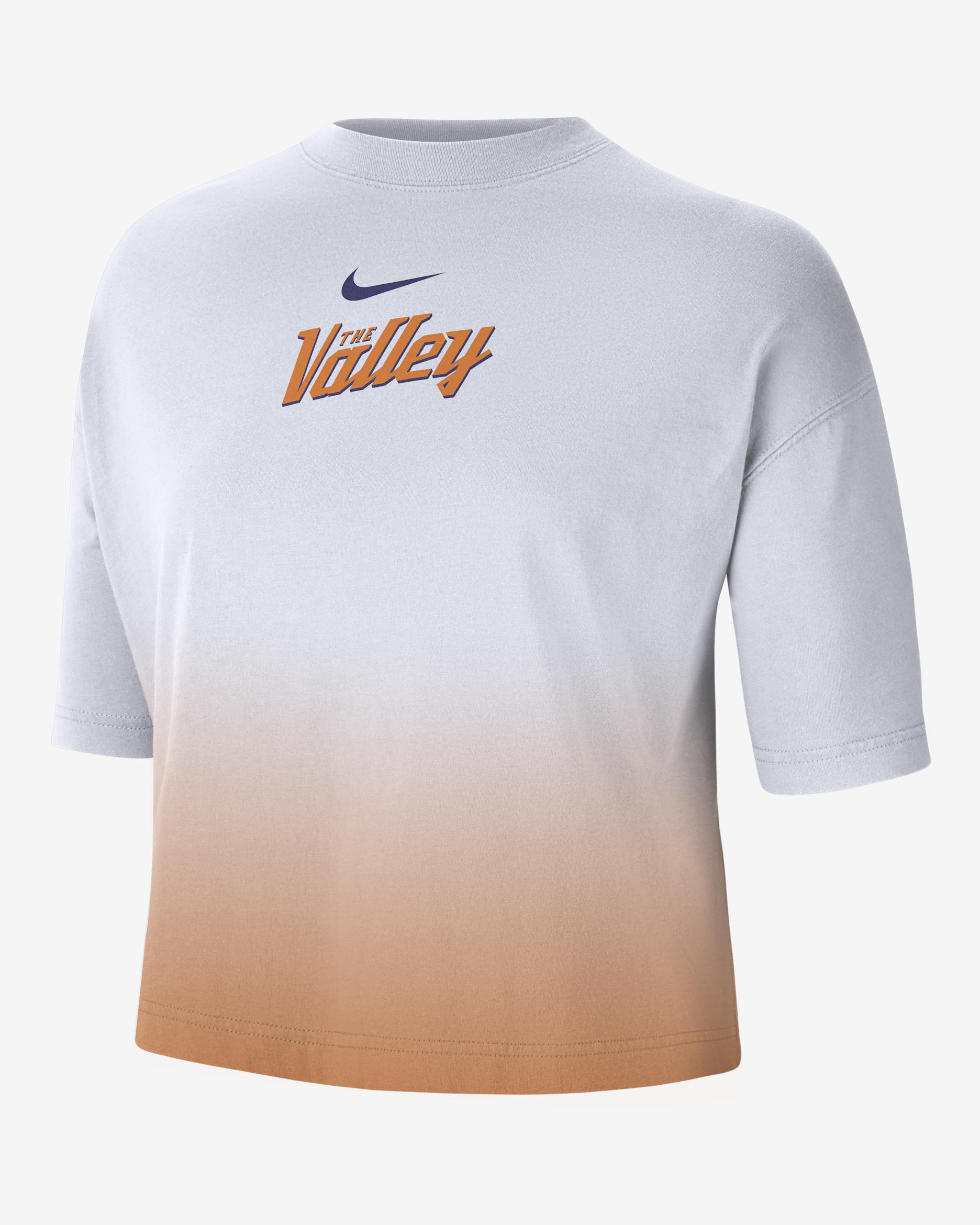 Phoenix Suns Courtside City Edition Premium Women's Nike NBA Boxy T-Shirt - White