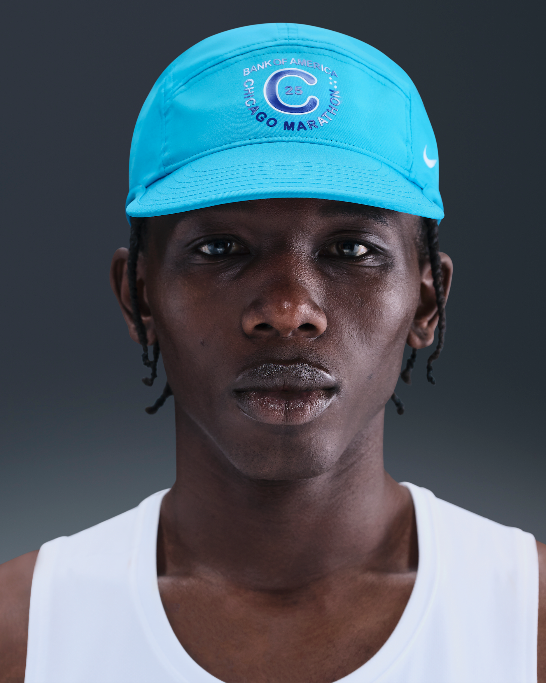 Gorra sin estructura Nike Fly Dri-FIT - Azul corriente claro/Noche intenso/Blanco