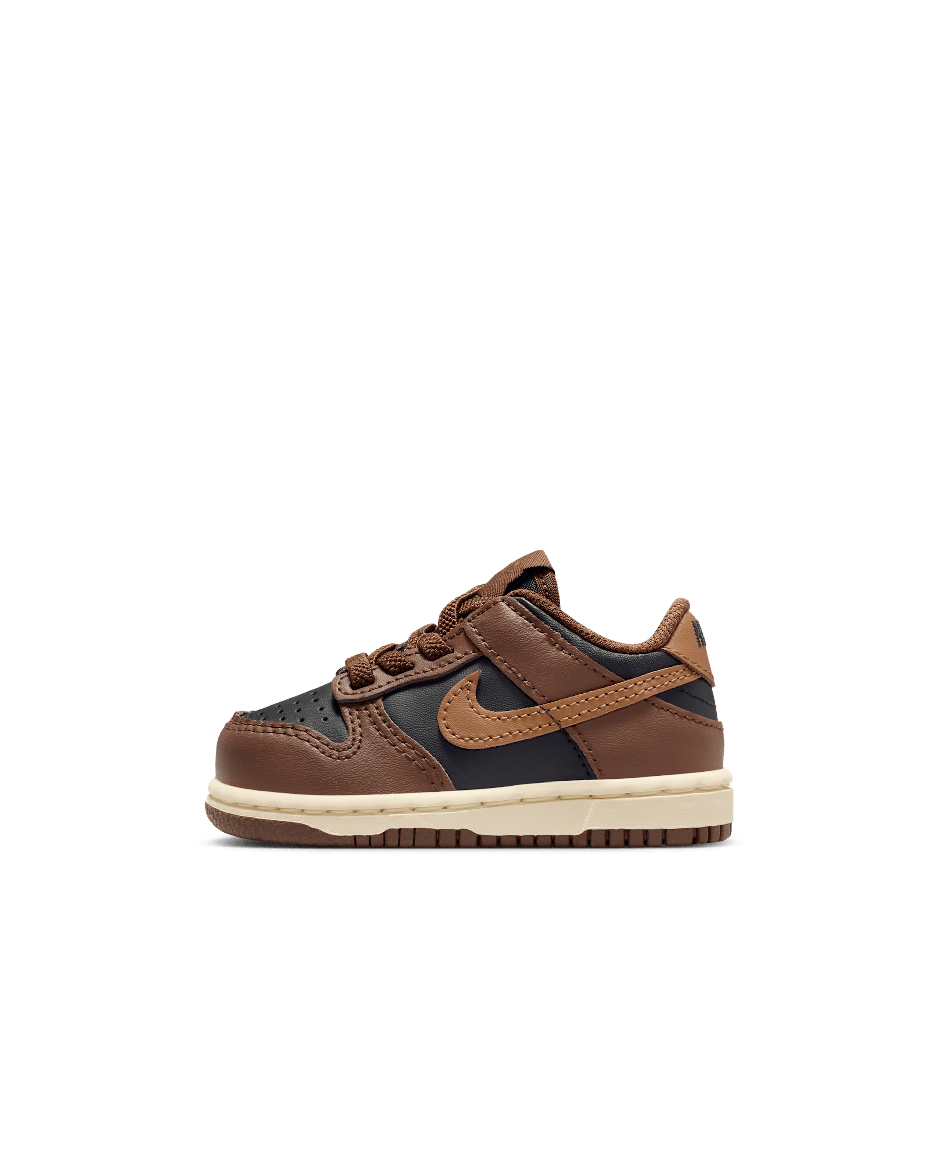 Nike Dunk Low Baby/Toddler Shoes - Black/Cacao Wow/Coconut Milk/British Tan