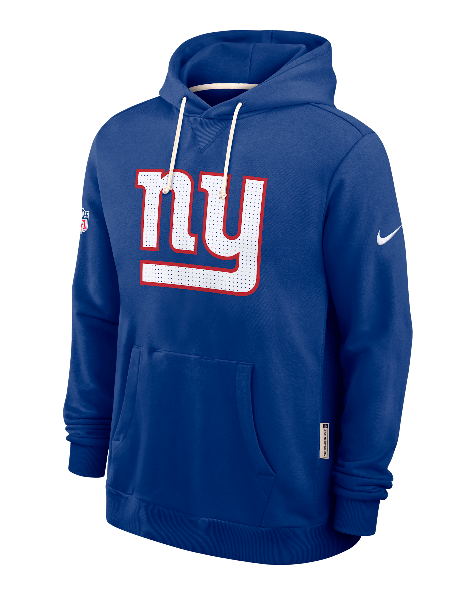 New York Giants Initial Home Sideline Men's Nike Dri-FIT NFL Pullover Hoodie - Rush Blue