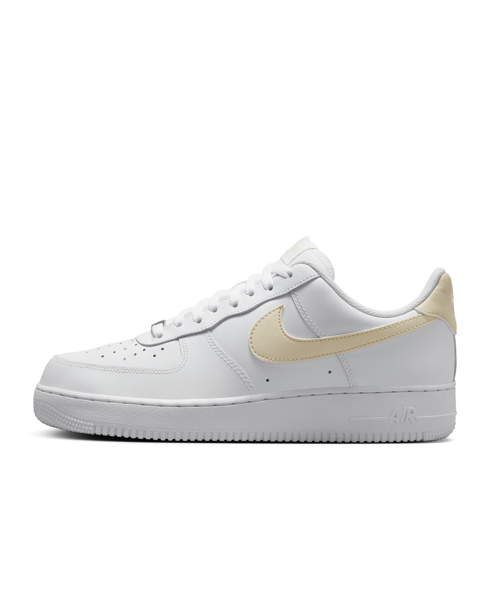 Nike Air Force 1 '07 Men's Shoes - White/White/Light Khaki