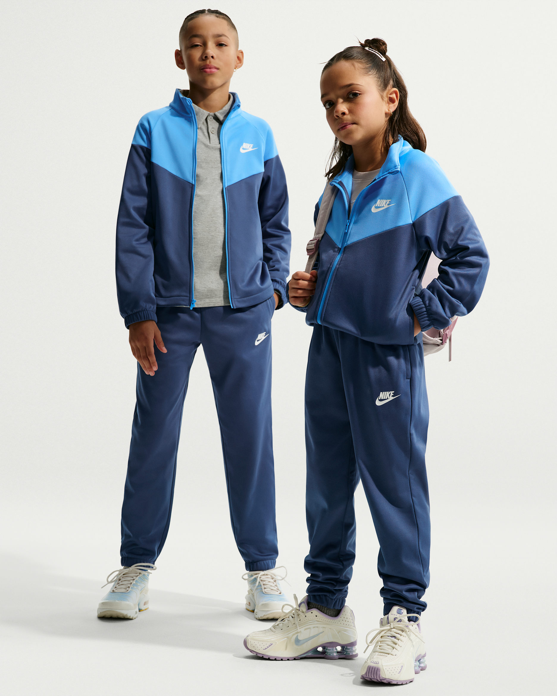 Nike Sportswear Big Kids' Dri-FIT Tracksuit - Mystic Navy/University Blue/White