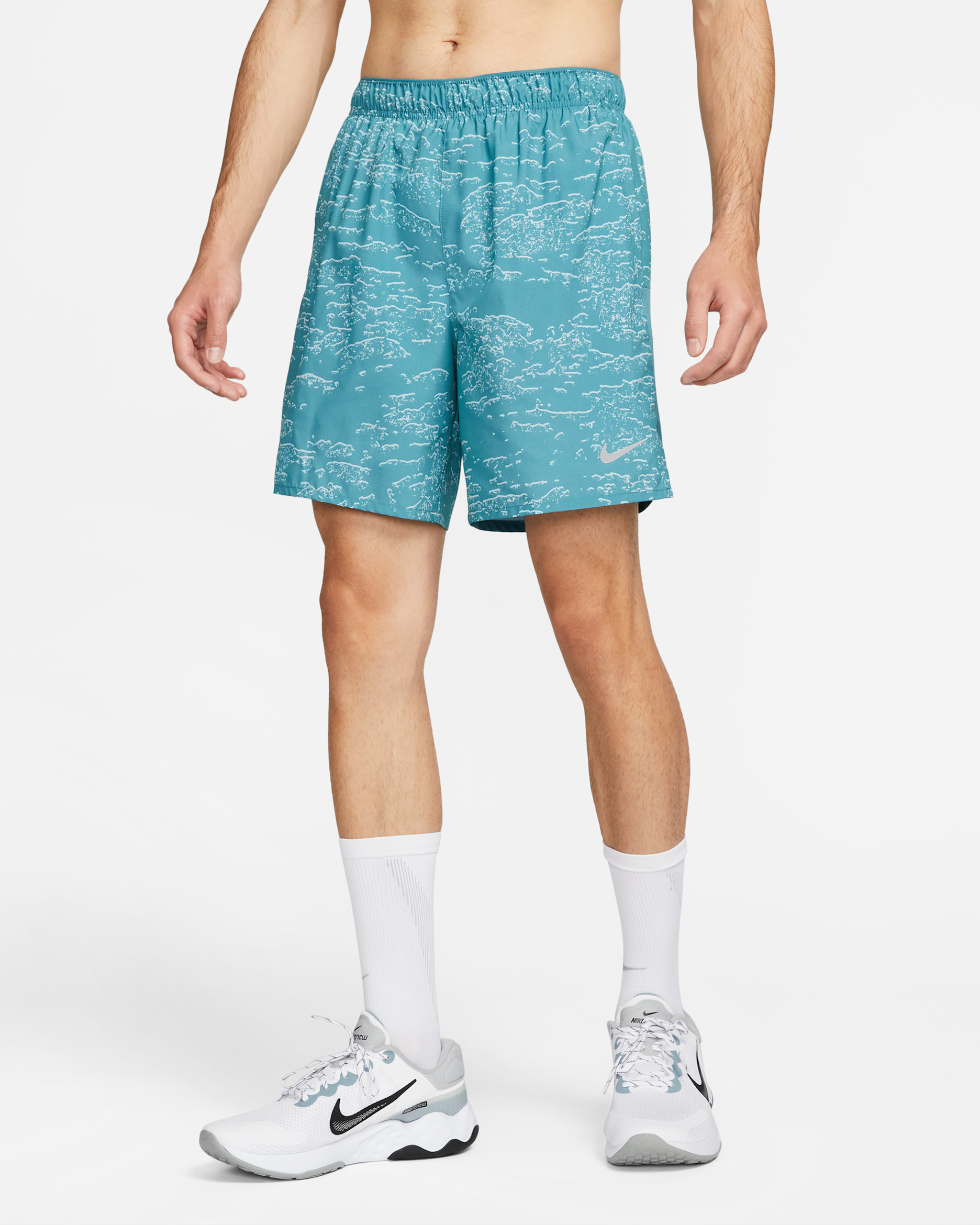 Nike Dri-FIT Run Division Challenger Men's 18cm (approx.) Brief-Lined Running Shorts - Mineral Teal