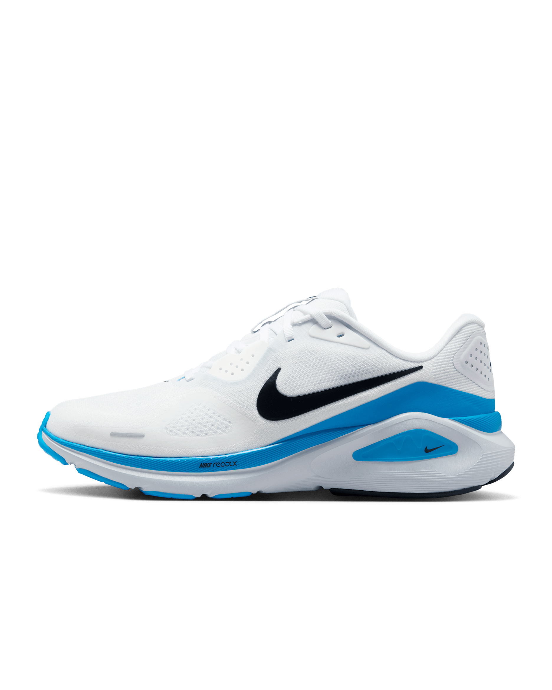 Nike Structure 26 Straßenlaufschuh (Herren) - Weiß/Blue Hero/Pure Platinum/Schwarz