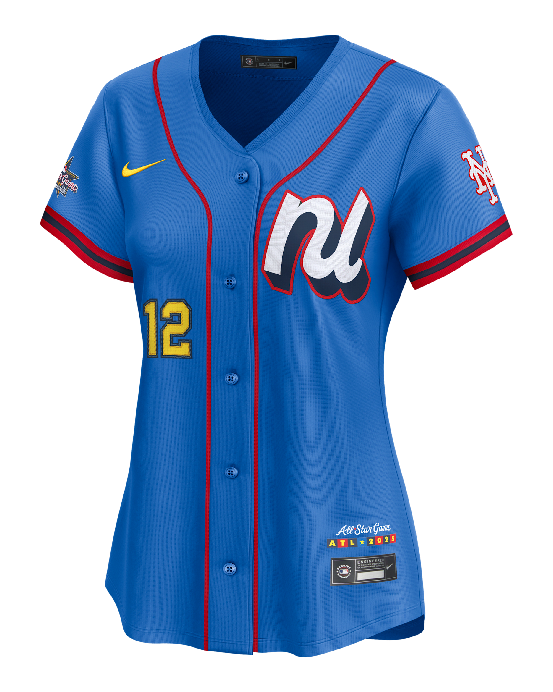 Francisco Lindor National League 2025 All-Star Game Women’s Nike Dri-FIT MLB Limited Jersey - Blue