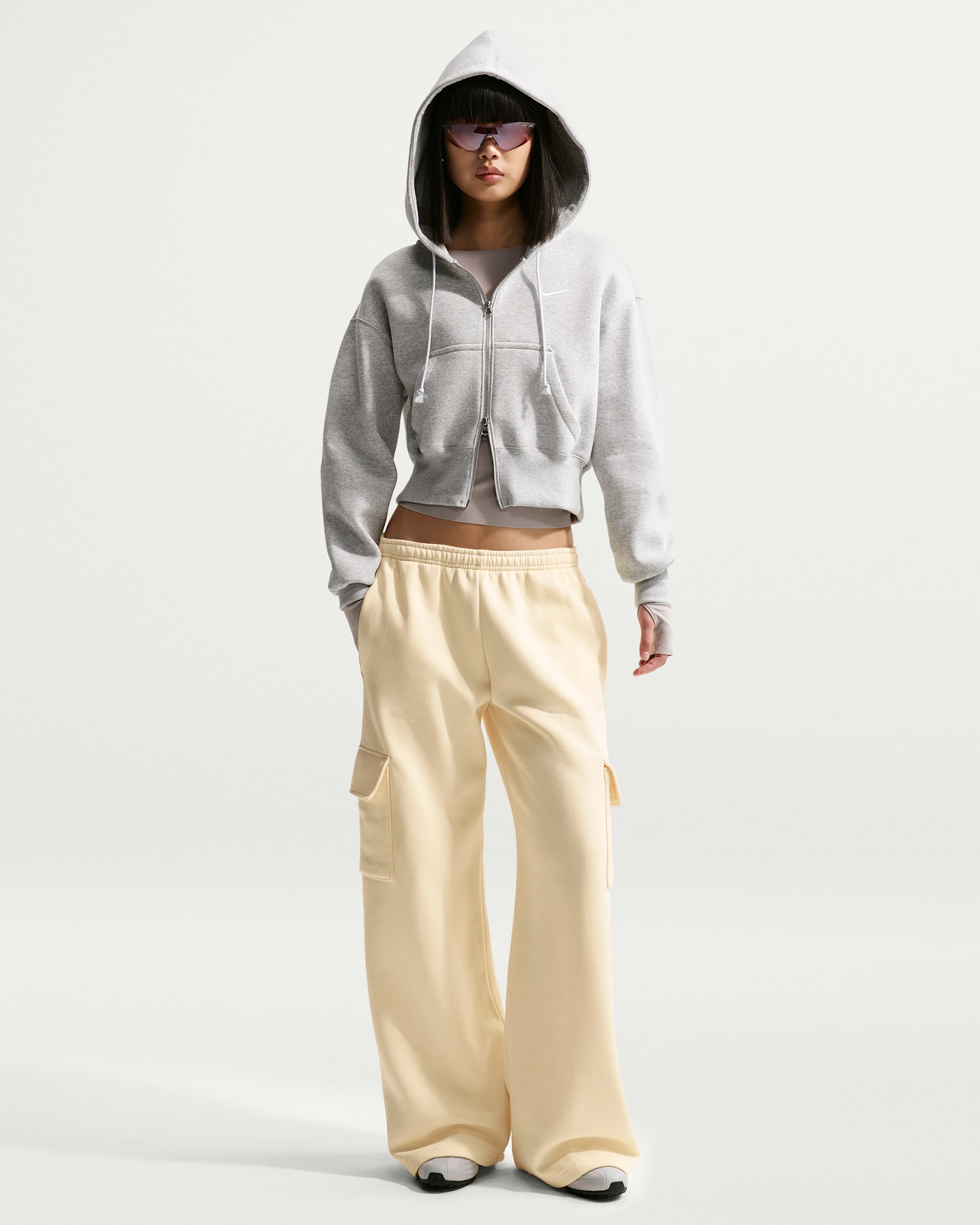 Nike Sportswear Phoenix Fleece Women's Cargo Sweatpants - Alabaster/Sail