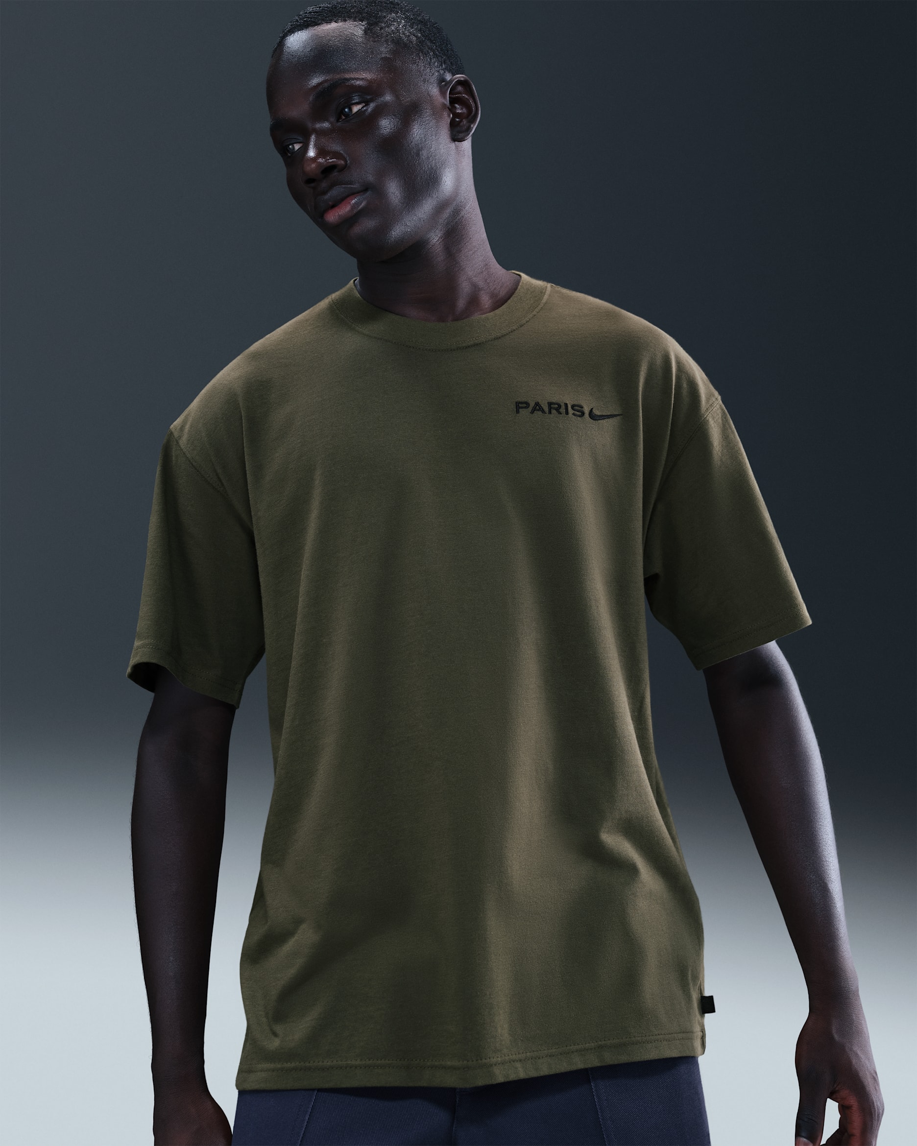 Playera de fútbol Nike para hombre Paris Saint-Germain - Caqui militar