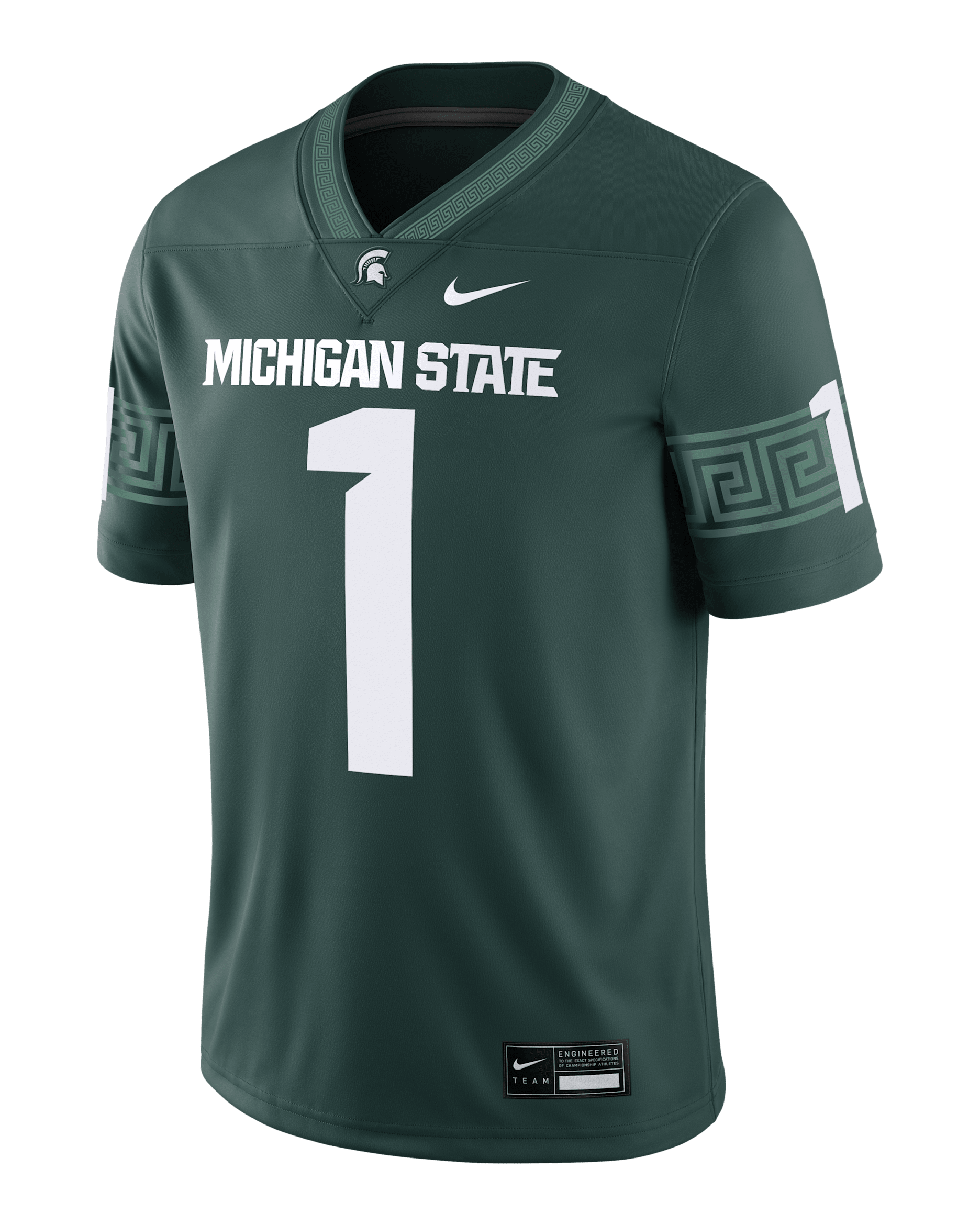 Michigan State Spartans Men's Nike Dri-FIT College Game Jersey - Pro Green