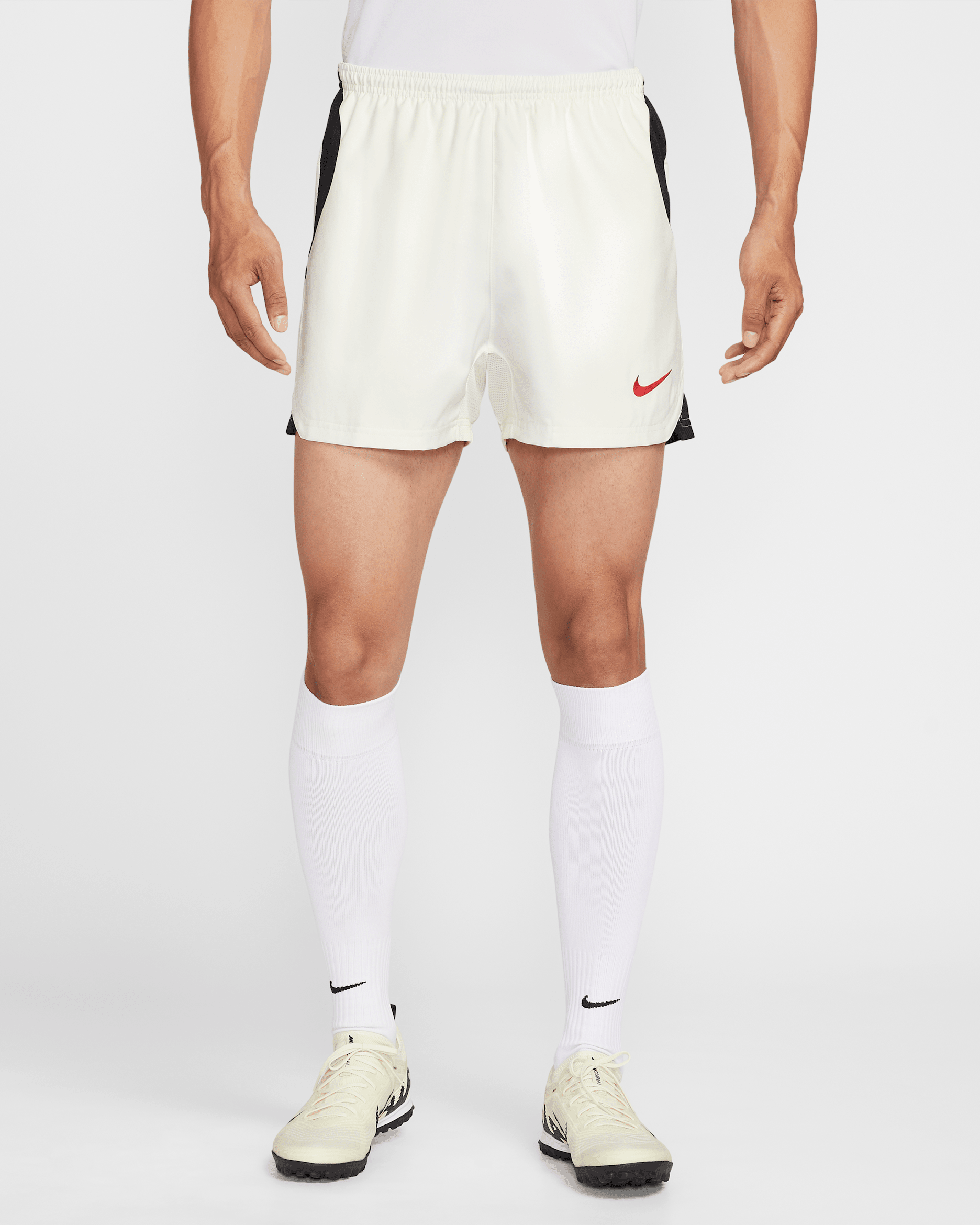 Nike Total 90 Men's Dri-FIT Football Shorts - Sail/Black/Gym Red