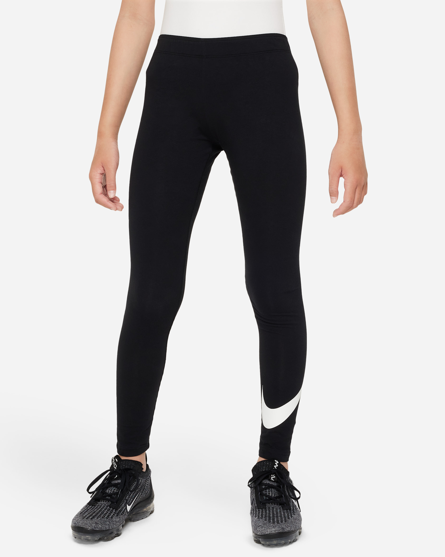 Nike Sportswear Favorites Big Kids' (Girls') Leggings - Black/White