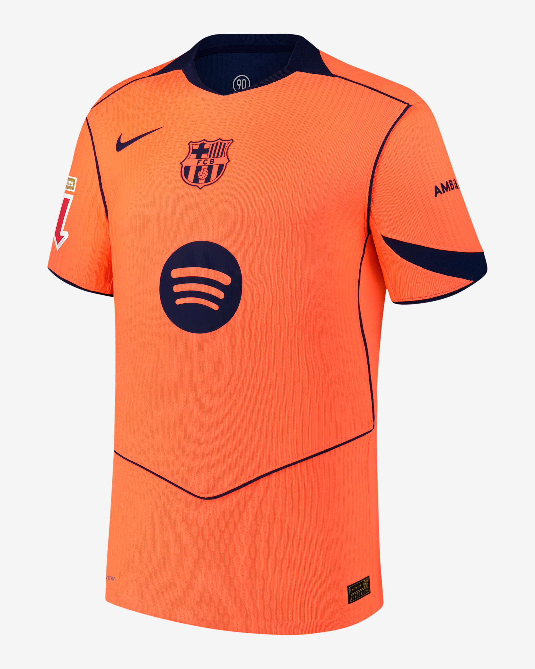 Gavi Barcelona 2025/26 Match Third Men's Nike Dri-FIT ADV Soccer Jersey - Orange