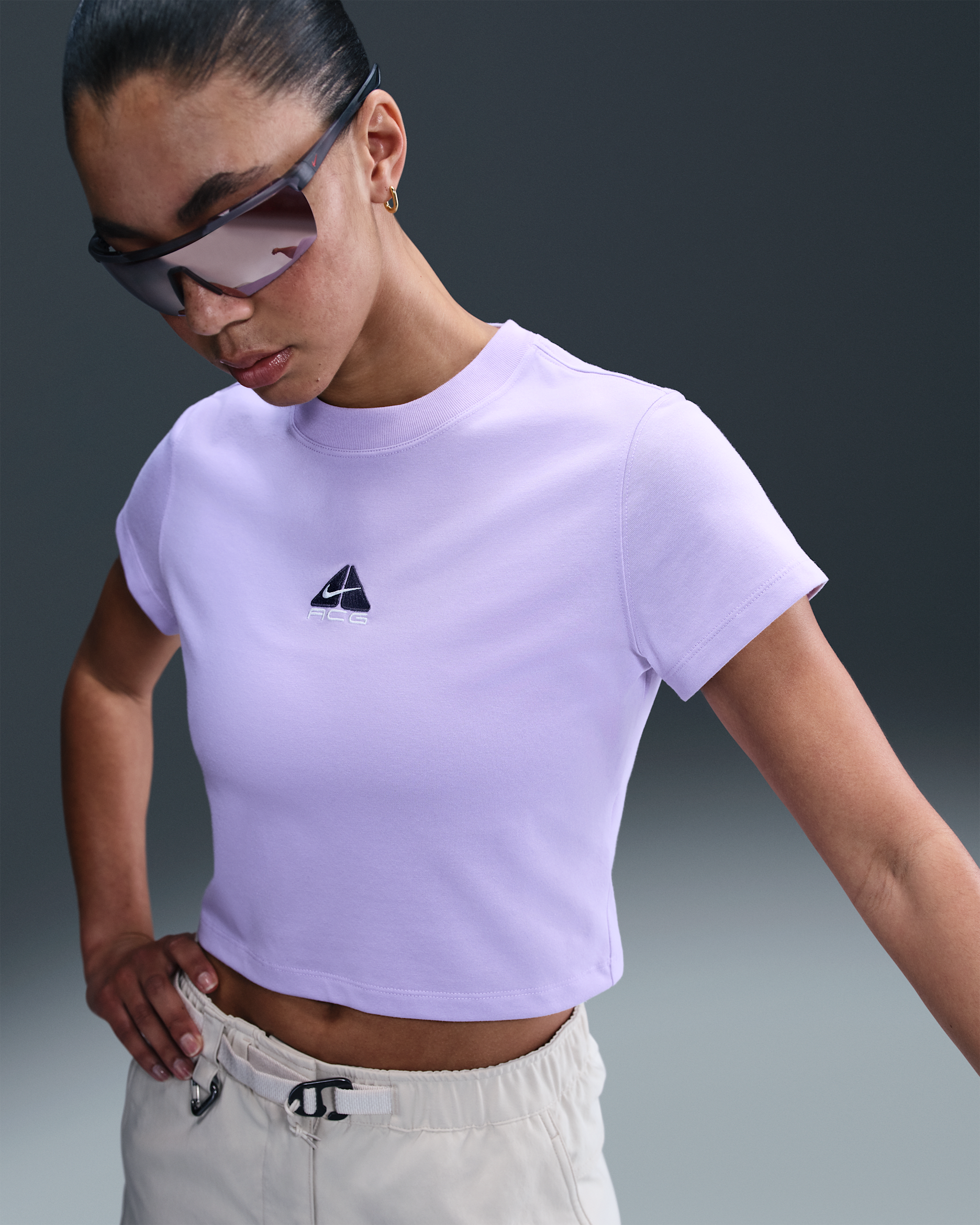 Nike ACG Women's Dri-FIT Short-Sleeve T-Shirt - Hydrangeas/Thunder Blue/Summit White