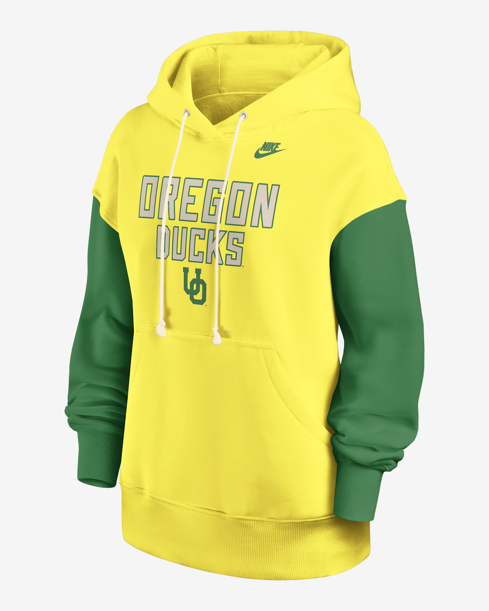 Oregon Legacy Phoenix Women's Nike College Pullover Hoodie - Yellow