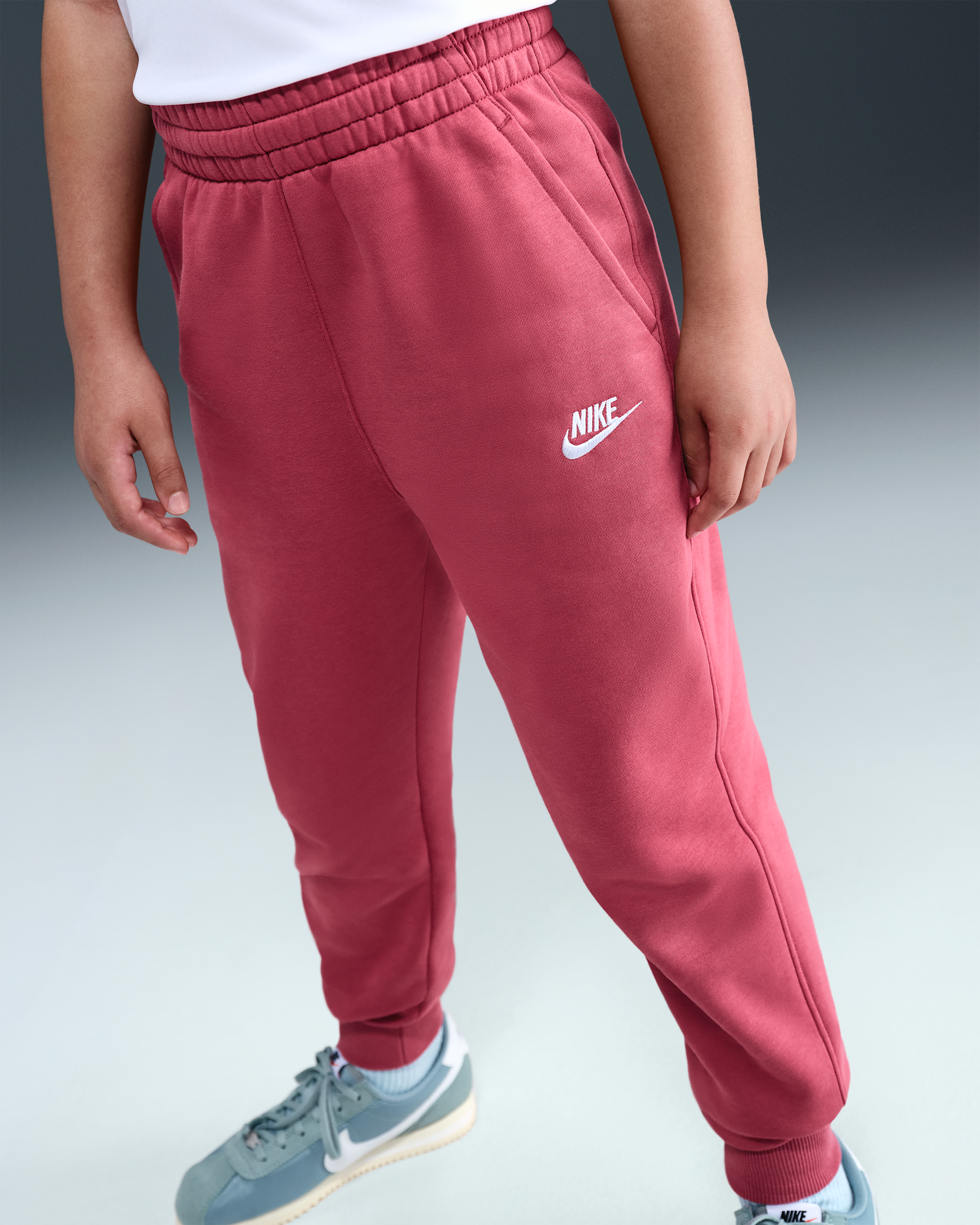 Nike Sportswear Club Fleece Big Kids' (Girls') High-Waisted Fitted Pants
