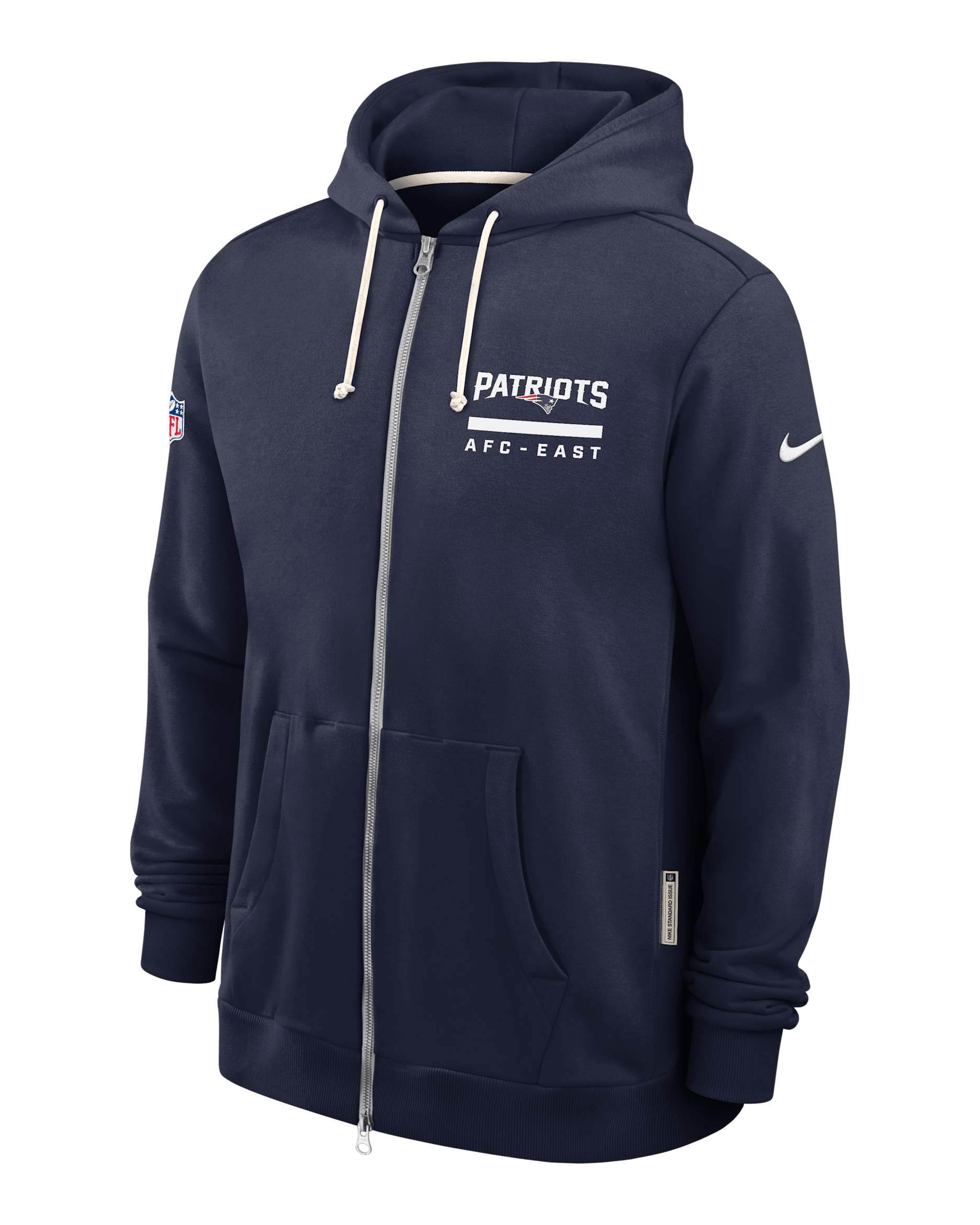 New England Patriots Utility Player Sideline Men's Nike Dri-FIT NFL Full-Zip Hoodie - Navy