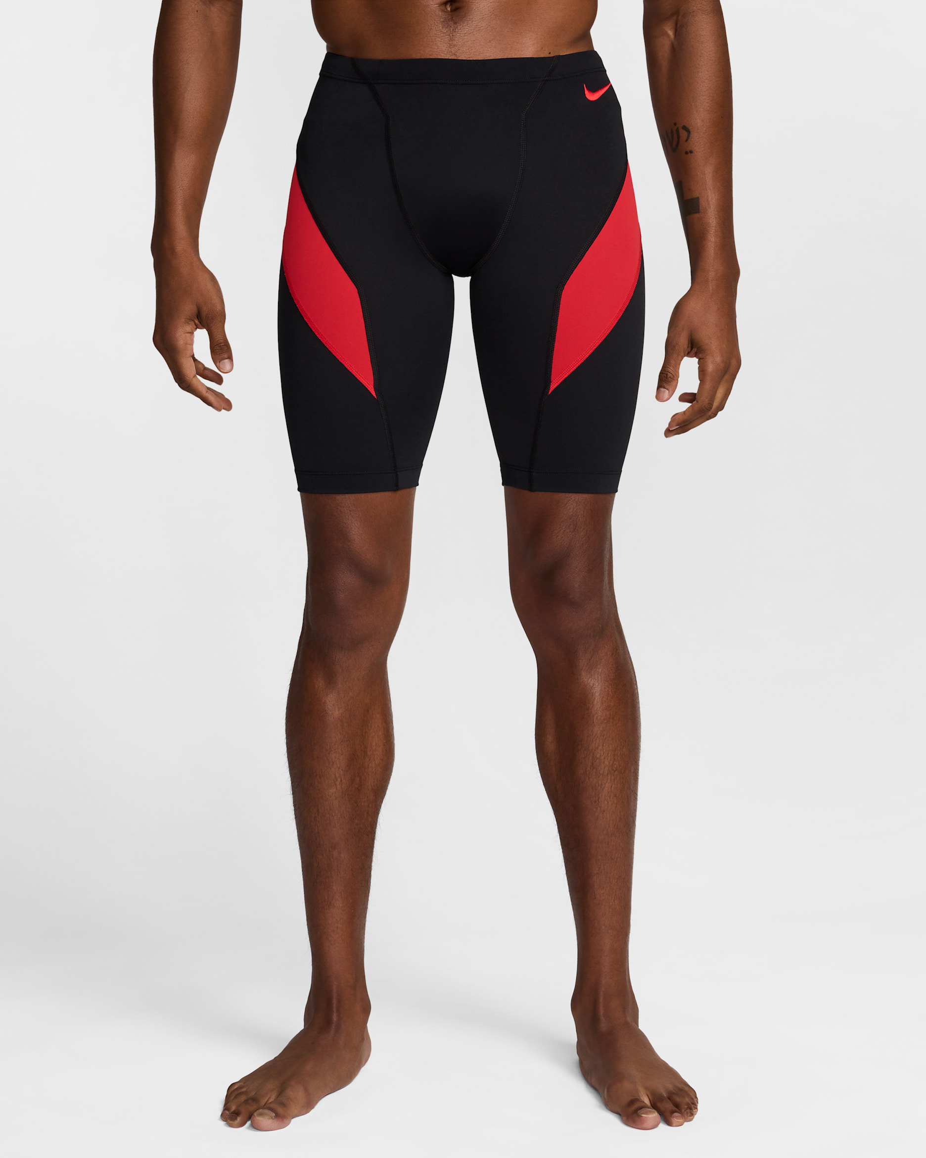Jammer para hombre Nike Swim HydraStrong Vex Colorblock - Rojo universitario/Negro/Rojo universitario
