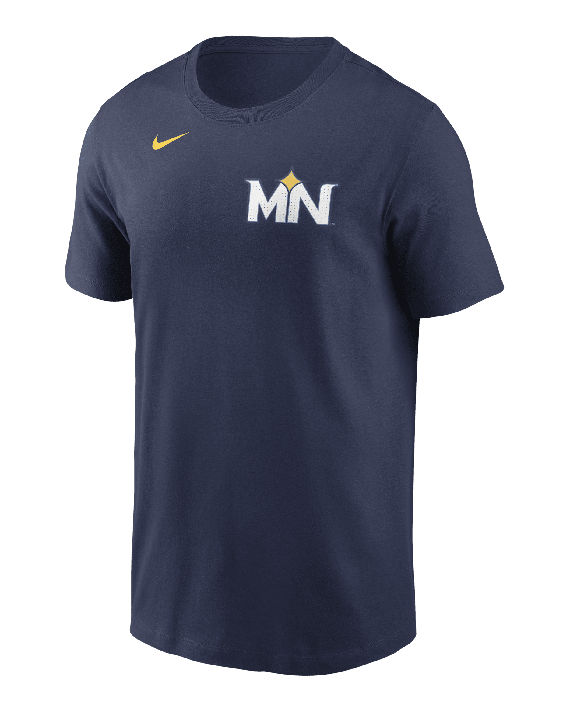 Playera Nike de la MLB para hombre Carlos Correa Minnesota Twins City Connect Fuse - Azul marino