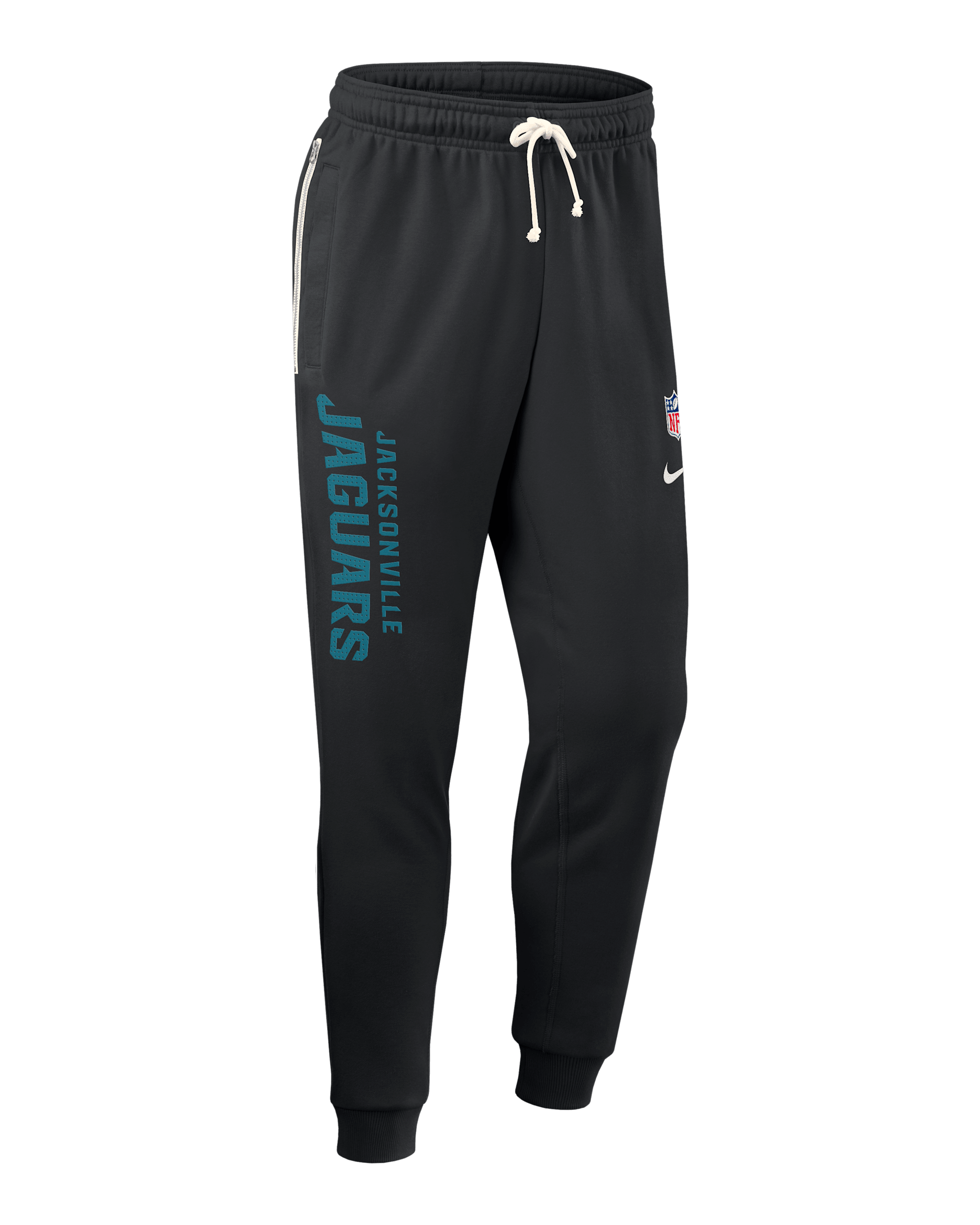 Pants Nike Dri-FIT de la NFL de pierna entallada para hombre Jacksonville Jaguars Ground Game Sideline - Negro