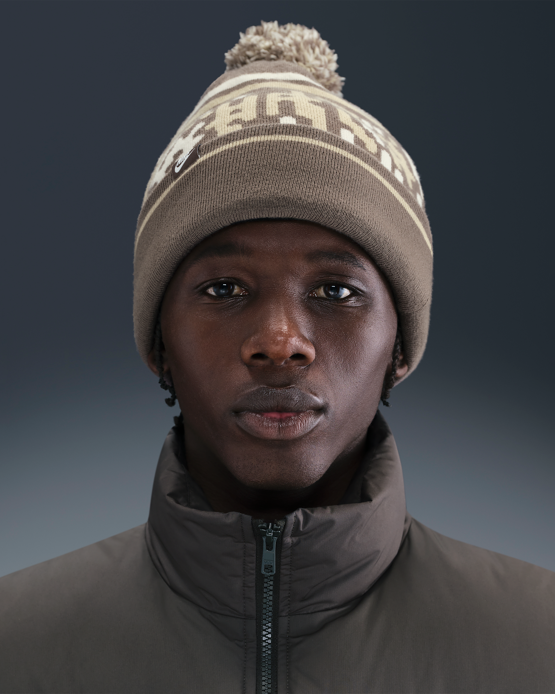 Nike Peak Outdoor Beanie - Cave Stone/Desert Khaki/Sail